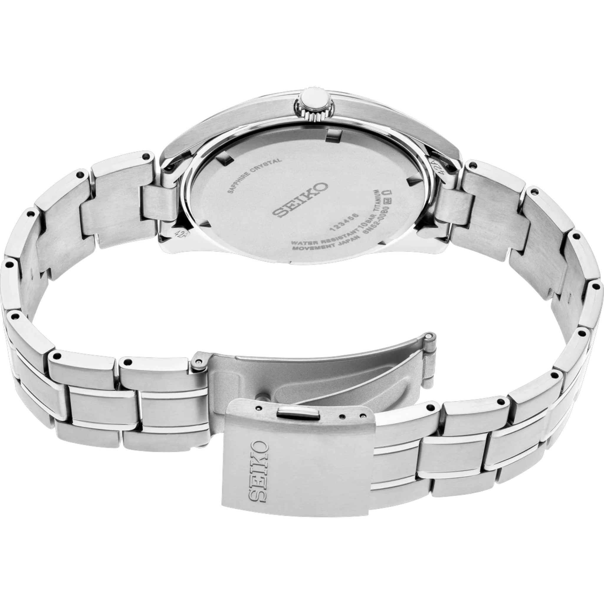 Montre Seiko Classic Homme SUR375P1 Noir Titane Quartz