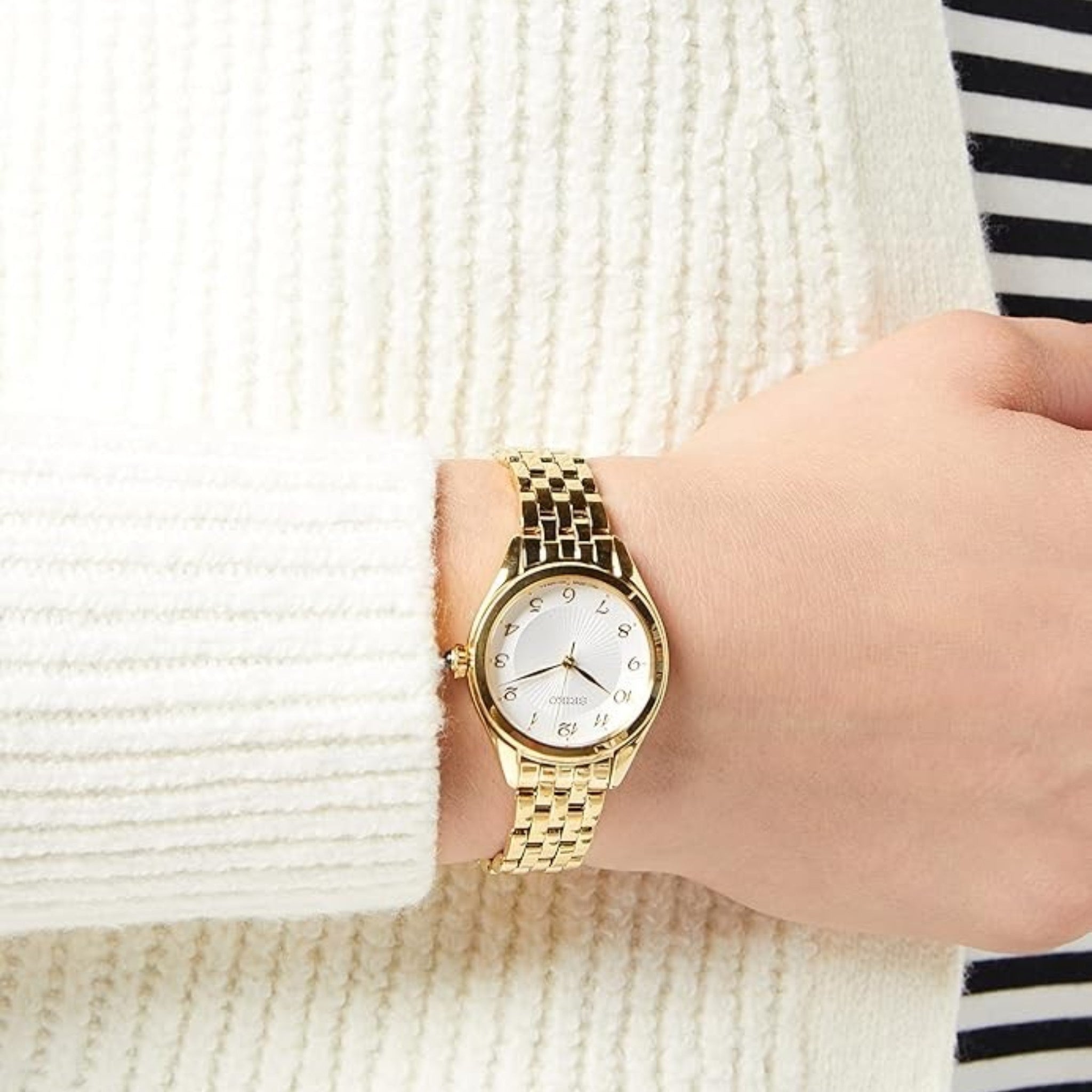 Seiko Classic SUR384P1 Women's Quartz Gold White Watch
