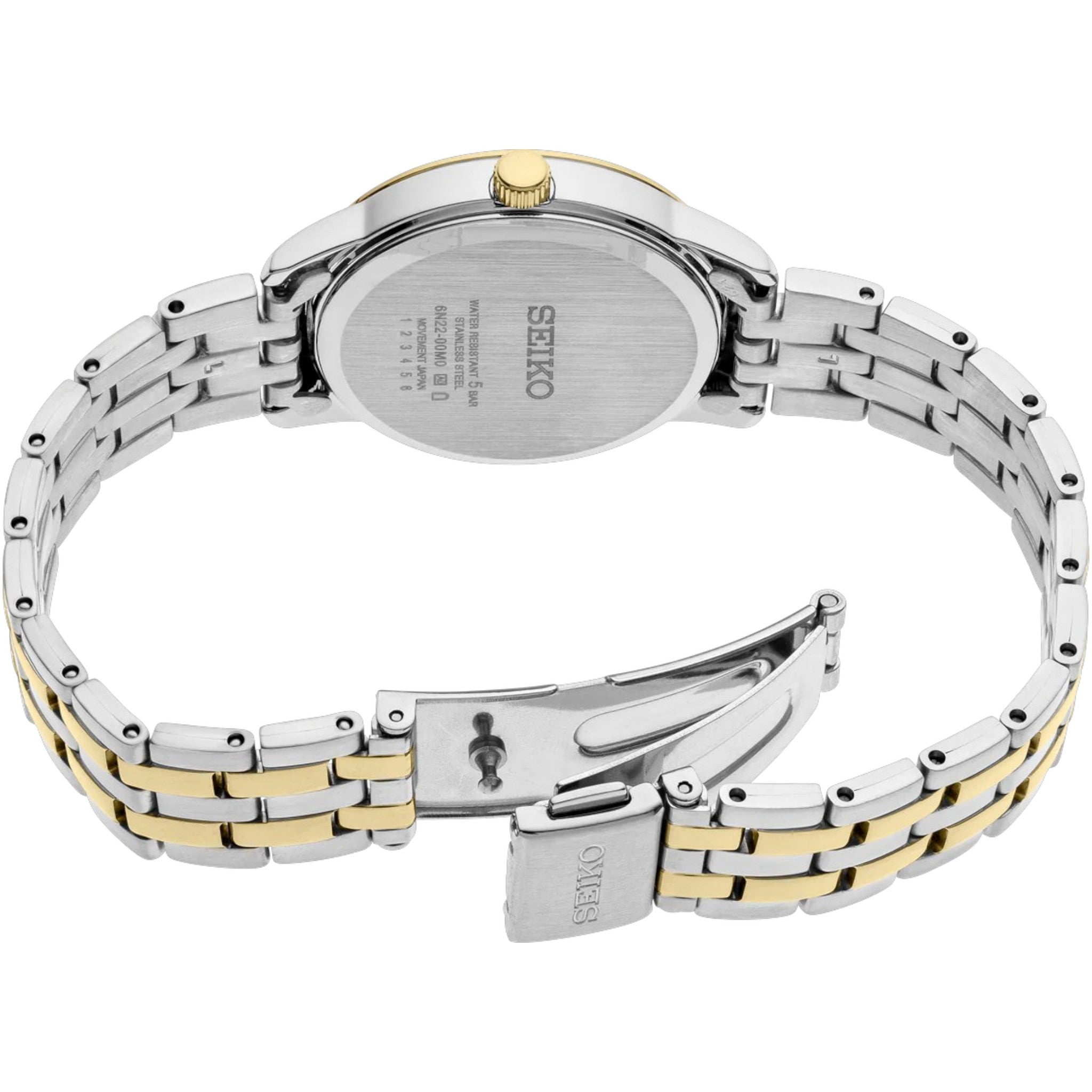 Montre Seiko Classic Femme SUR410P1 Blanc Doré Quartz