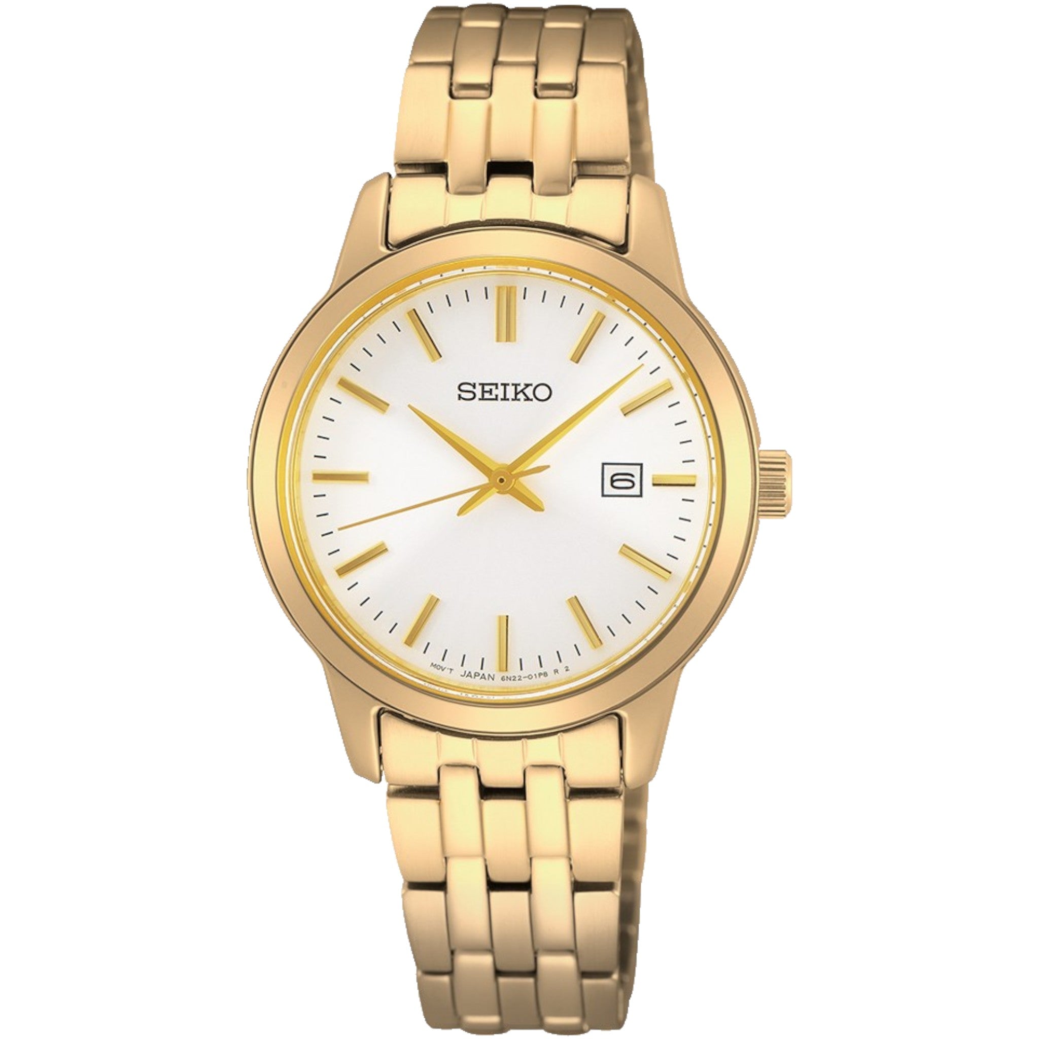 Seiko Classic Women's Watch SUR412P1 White Gold Quartz