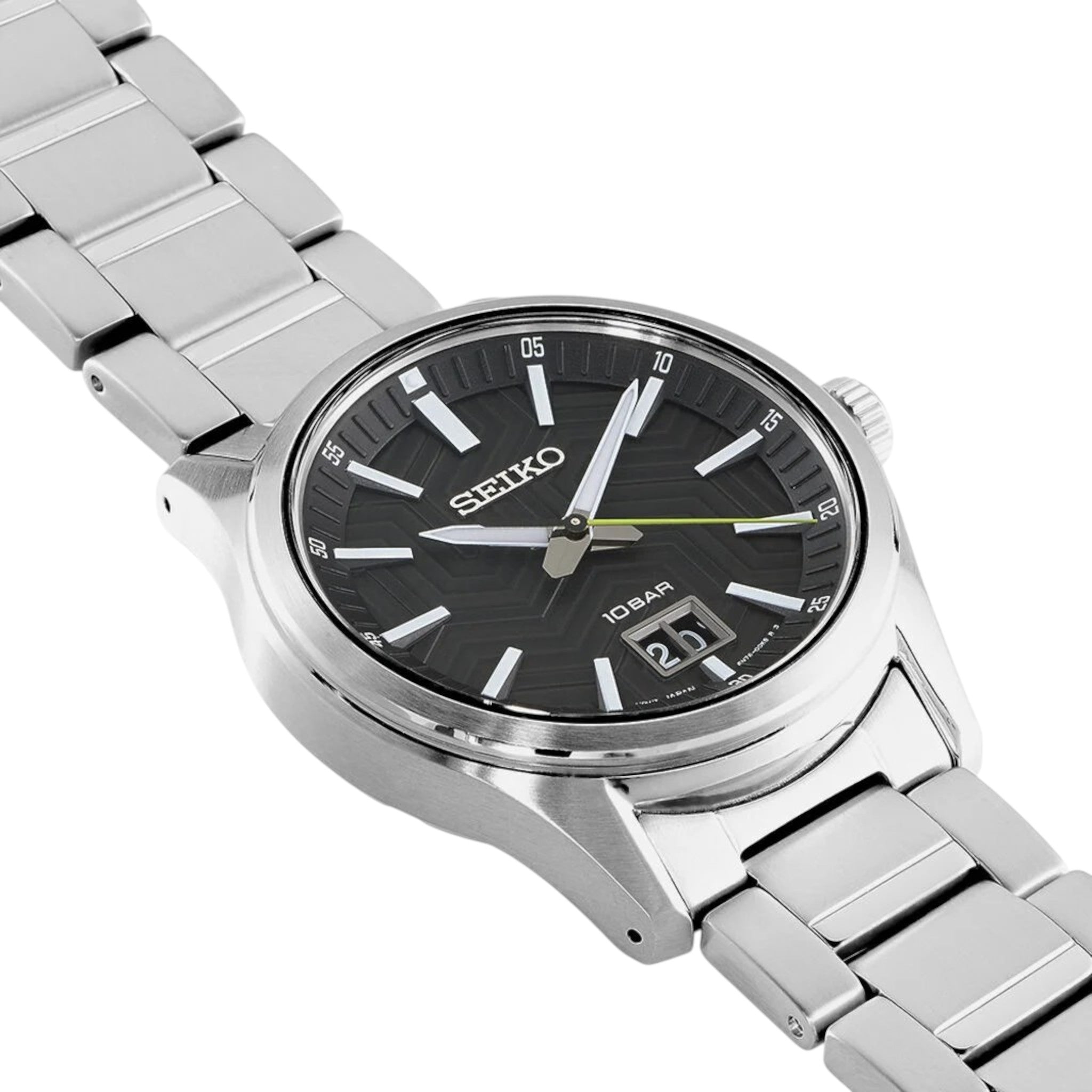 Montre Seiko Classic Homme SUR535P1 Noir Date Quartz