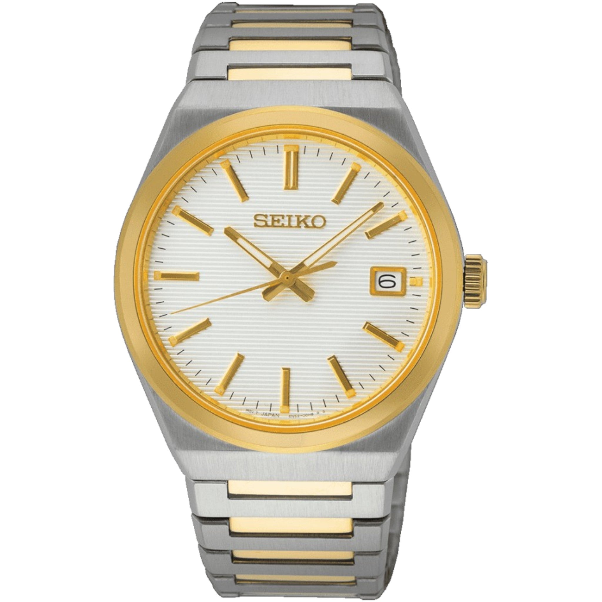 Seiko Classic Men's Watch SUR558P1 White Gold Quartz