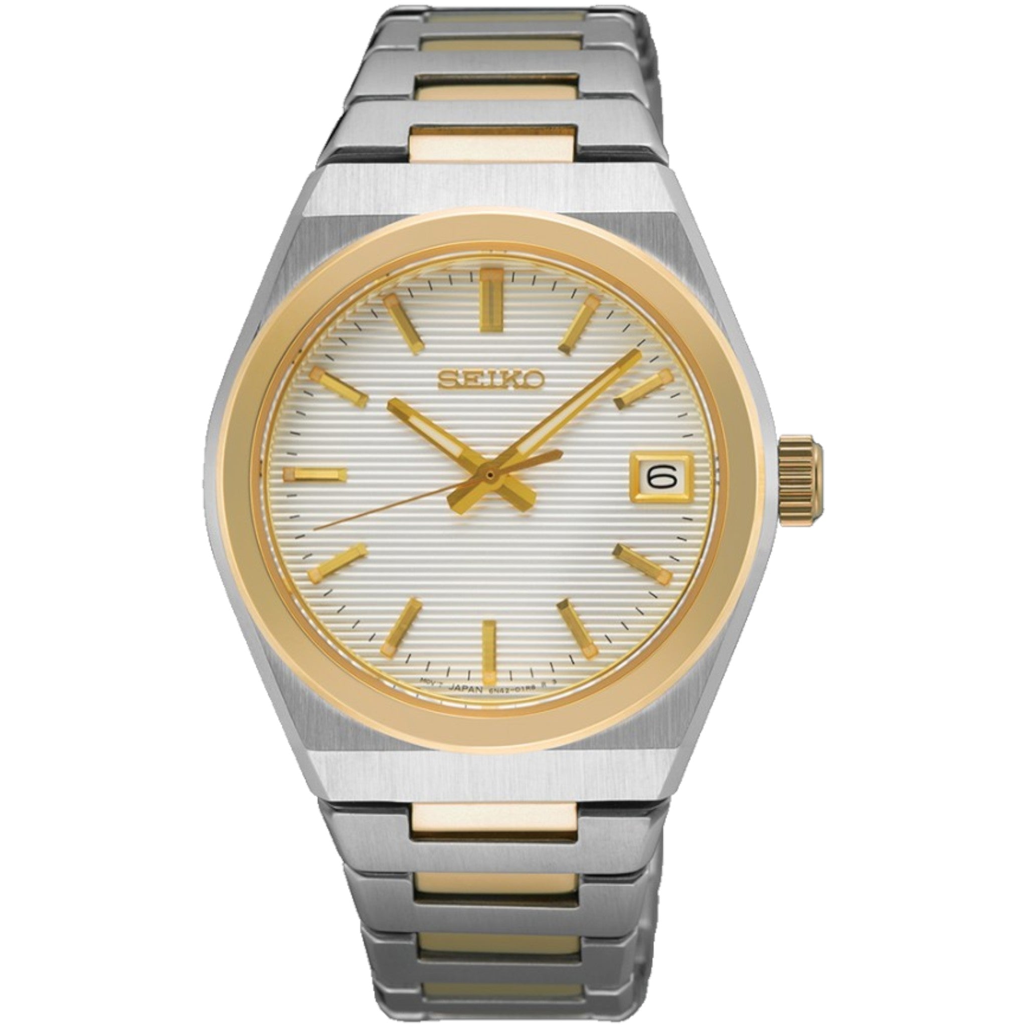 Montre Seiko Classic Femme SUR578P1 Blanc Doré Quartz