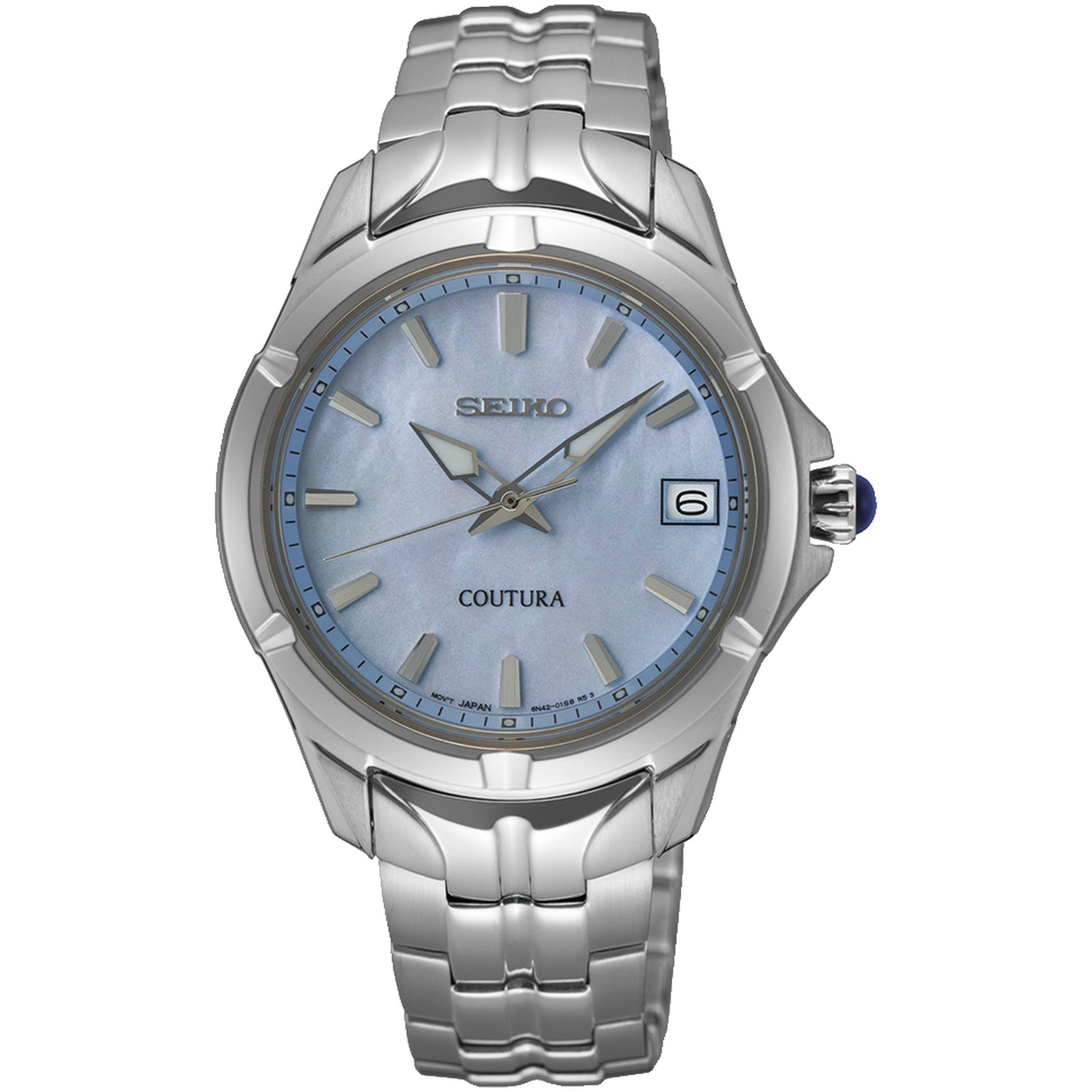 Seiko Coutura Women's Watch SUR583 Mother of Blue