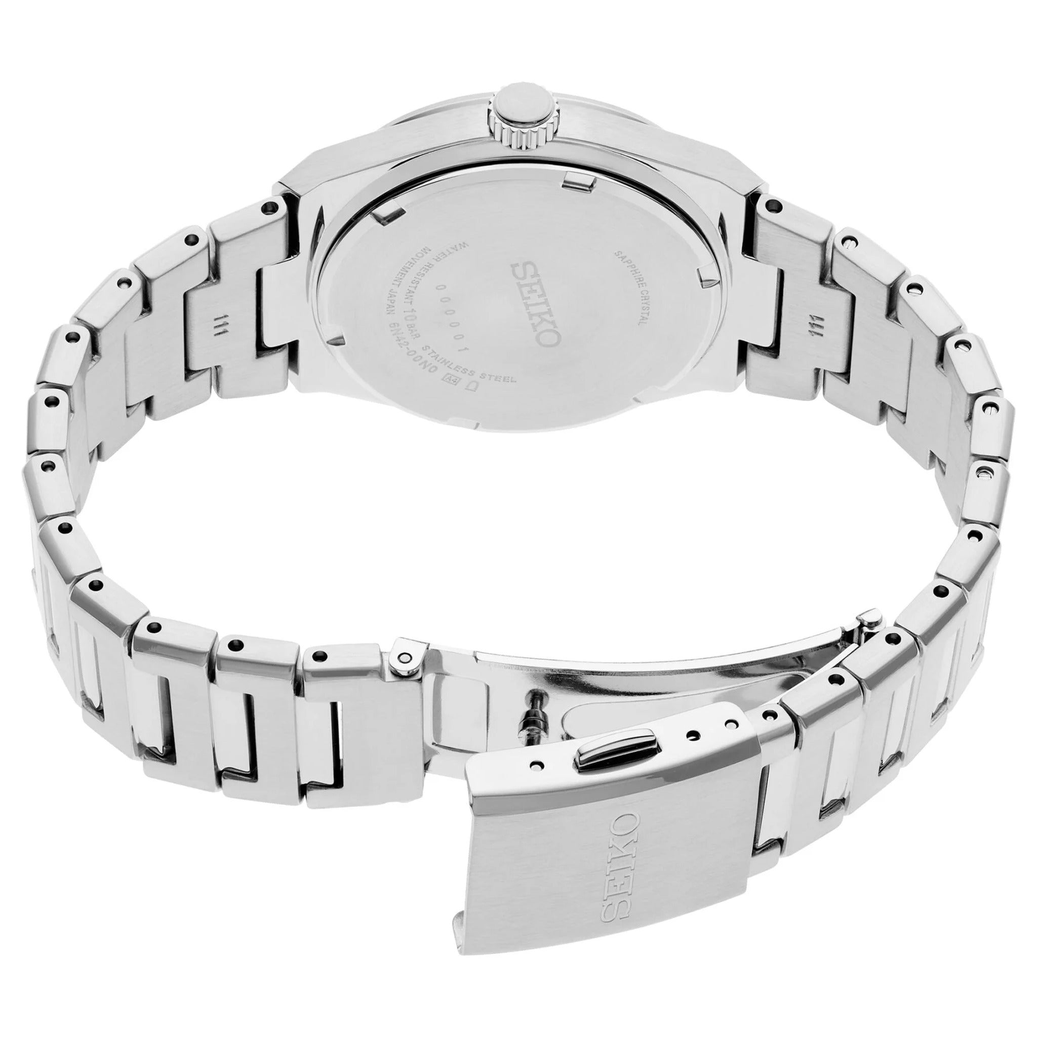 Seiko Classic Quartz Women's Watch SUR603P1 Mother of Pearl and Diamonds