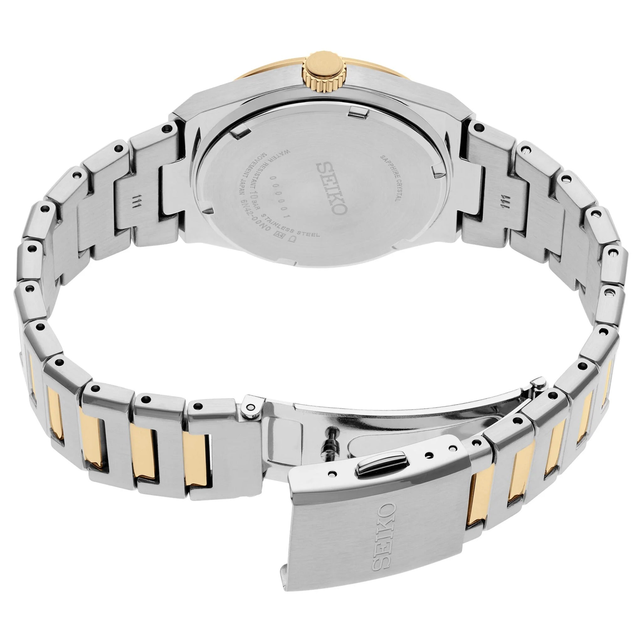 Seiko Classic Quartz Women's Watch SUR604P1 Mother of Pearl and Diamonds