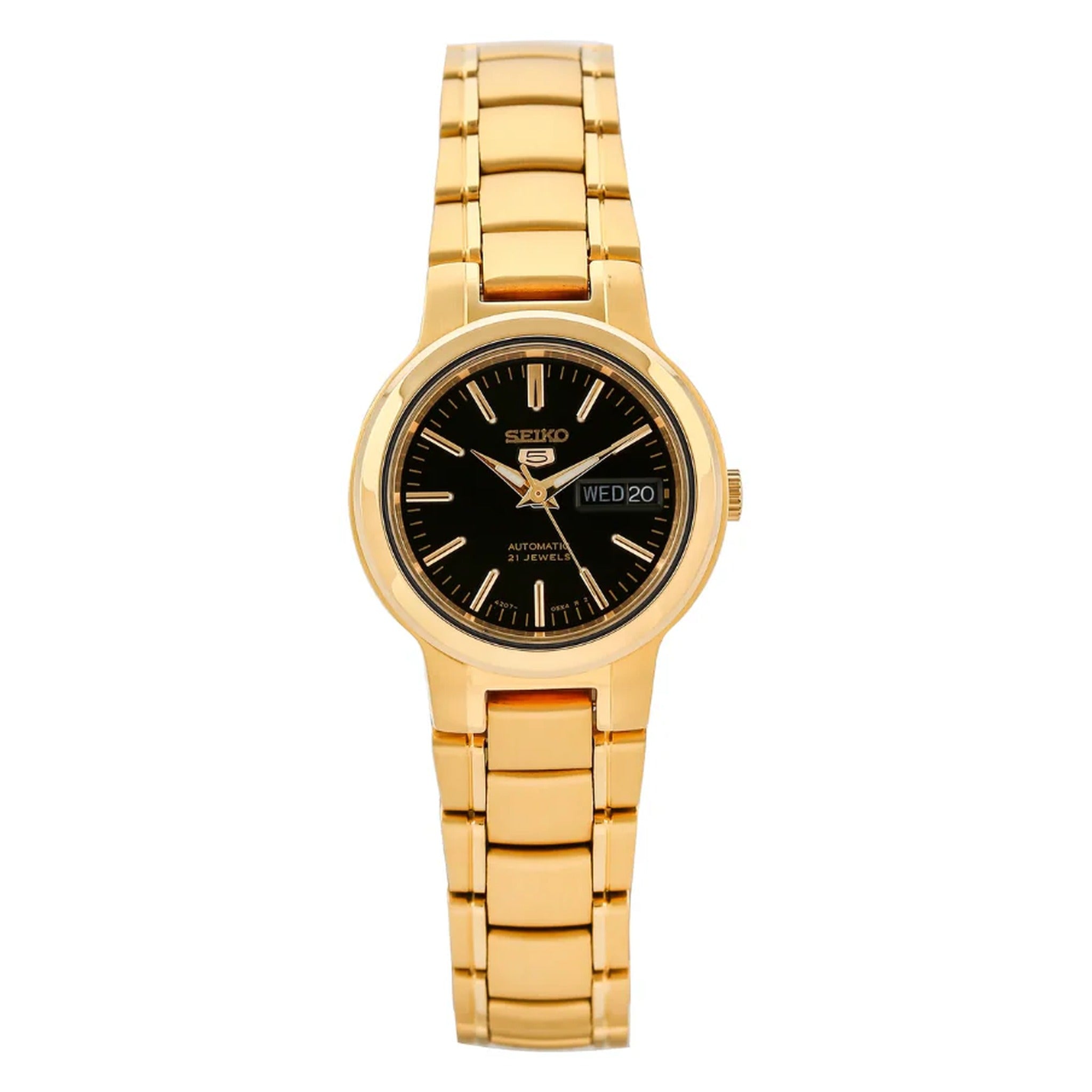 Montre Seiko 5 Femme Automatique SYME48K1 Doré Noir