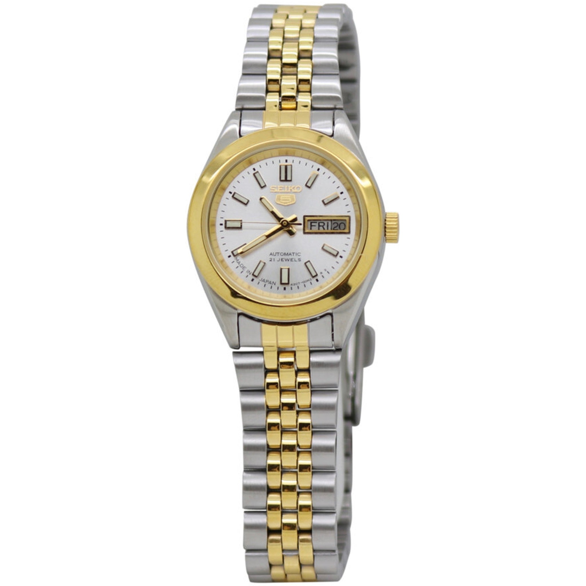 Montre Seiko 5 Femme Automatique SYMF74J1 Argenté Doré