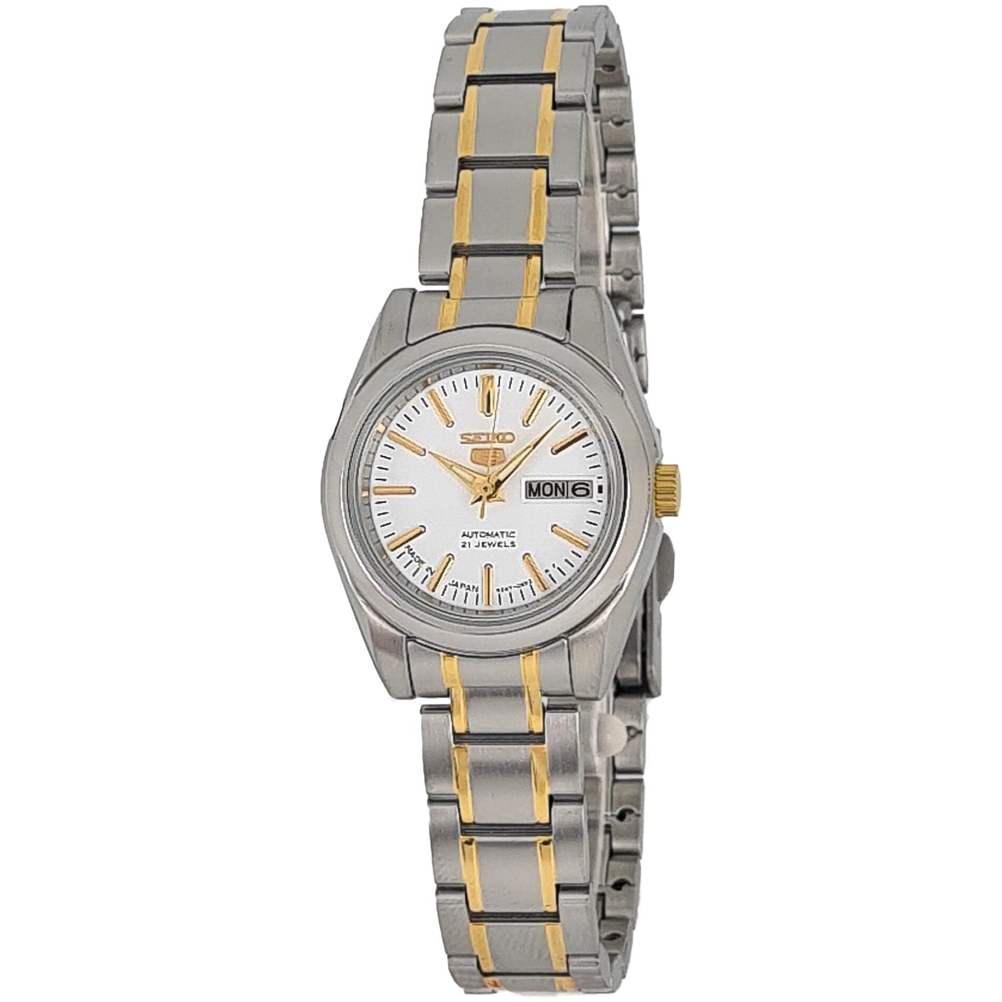 Montre Seiko 5 Femme Automatique SYMK19J1 Argenté Blanc