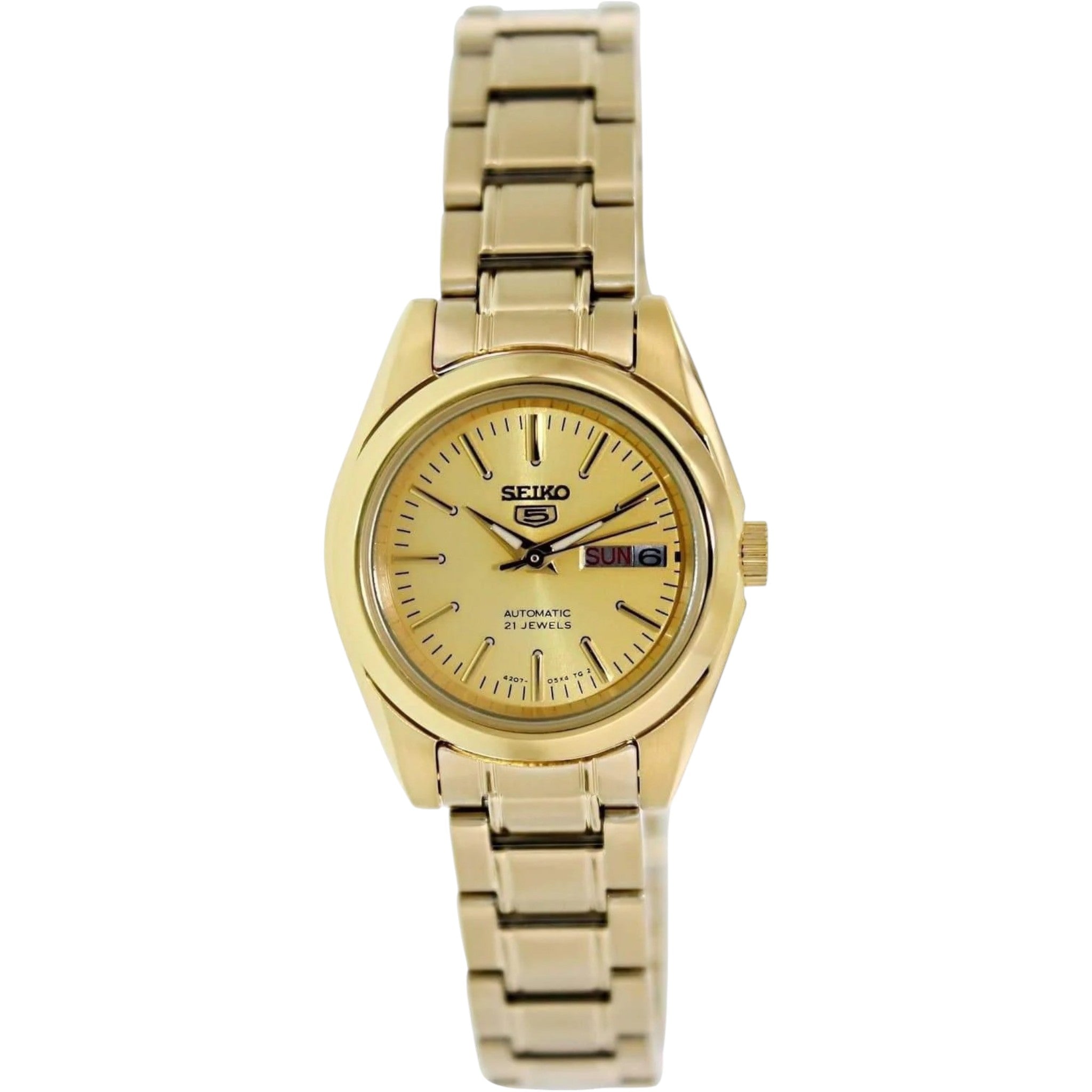 Seiko Series 5 SYMK20K1 Women's Automatic Gold Watch with Gold Strap