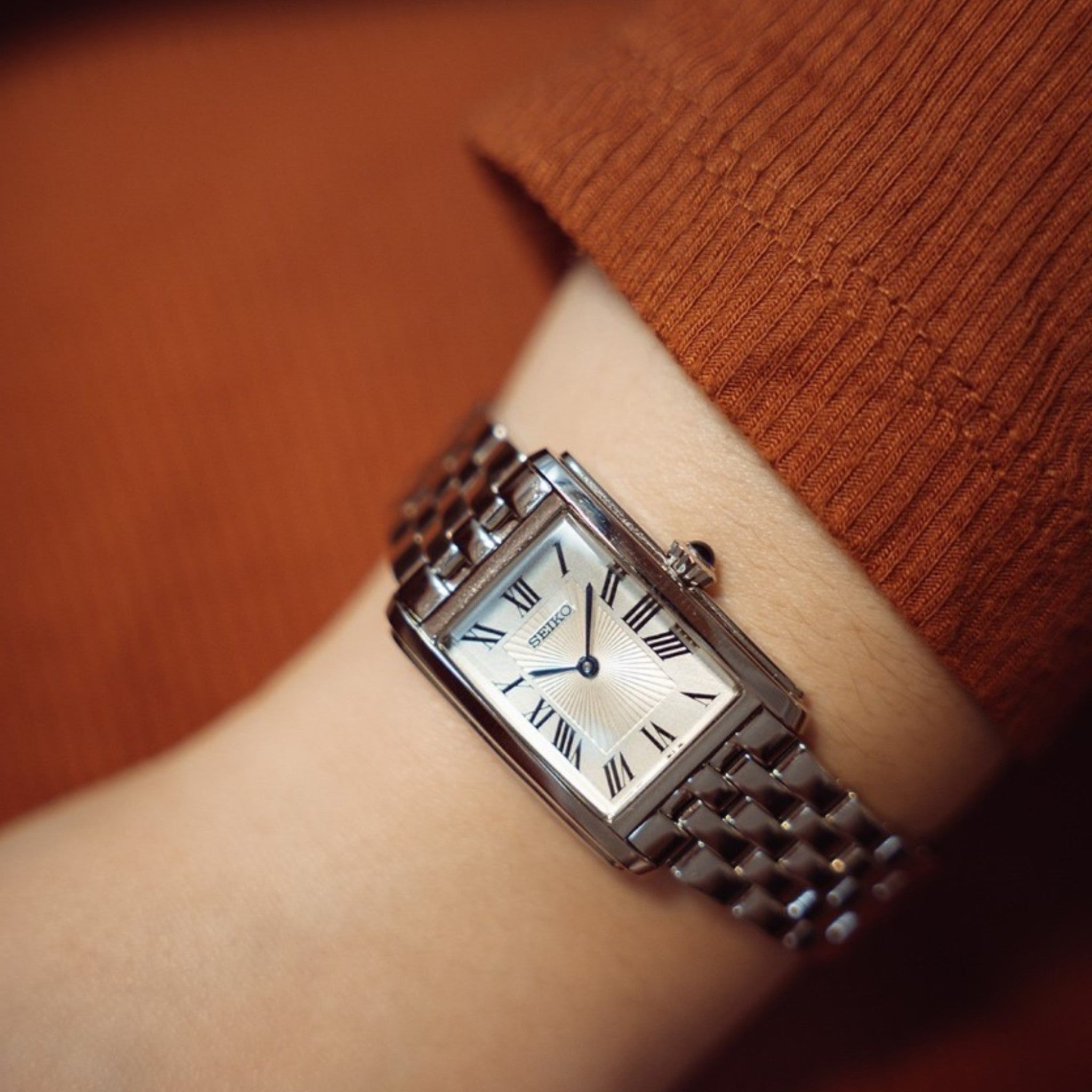 Seiko Essentials Women's Roman Dial SWR083P1 Silver Watch