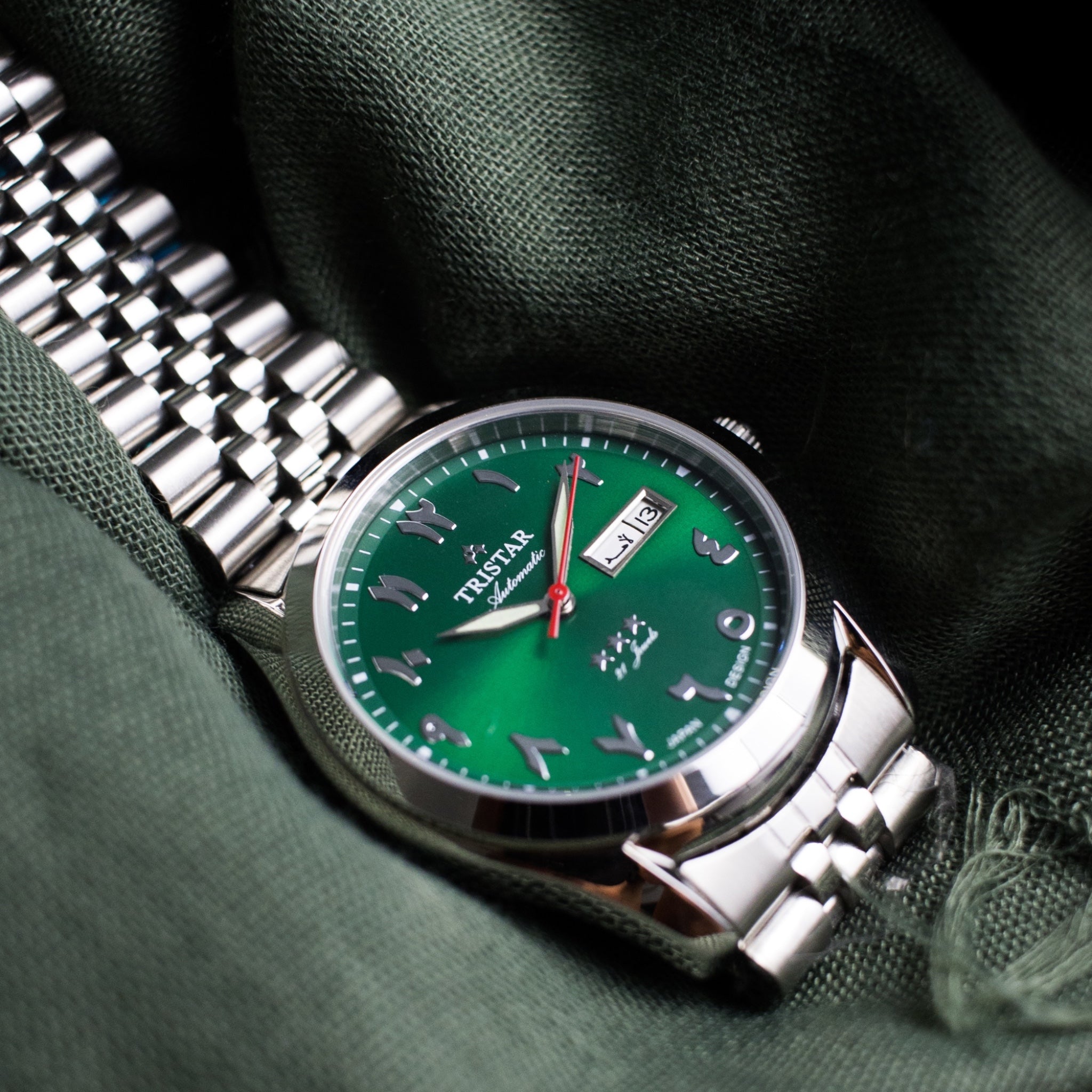 Montre Tristar Arabic Dial BA33GMSSM03 Vert Automatique