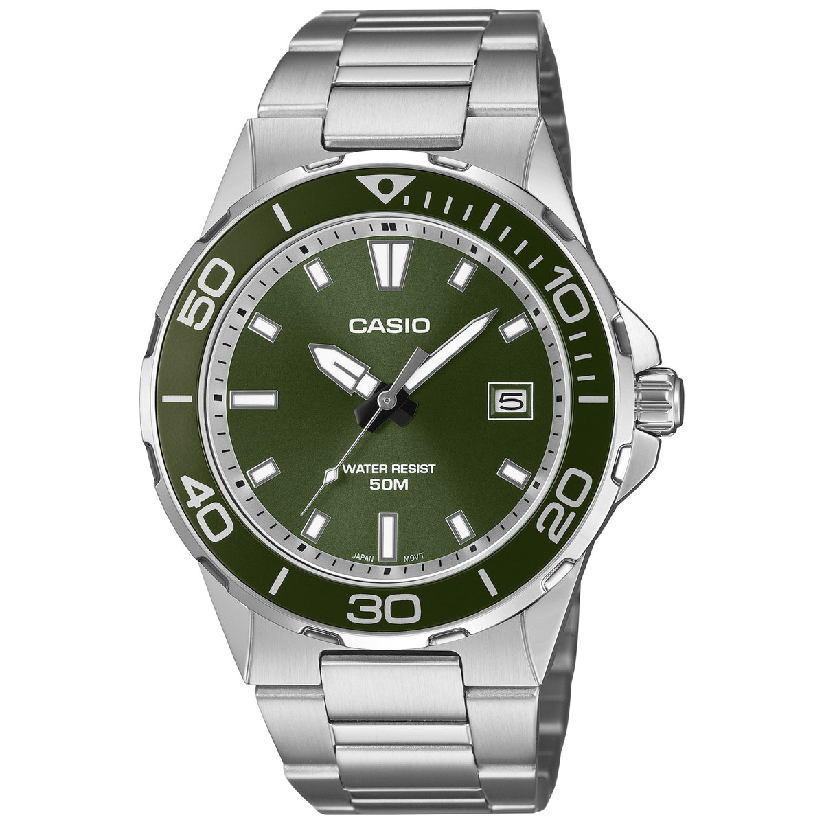 Montre Casio Timeless MTD-145D-3A Homme Vert