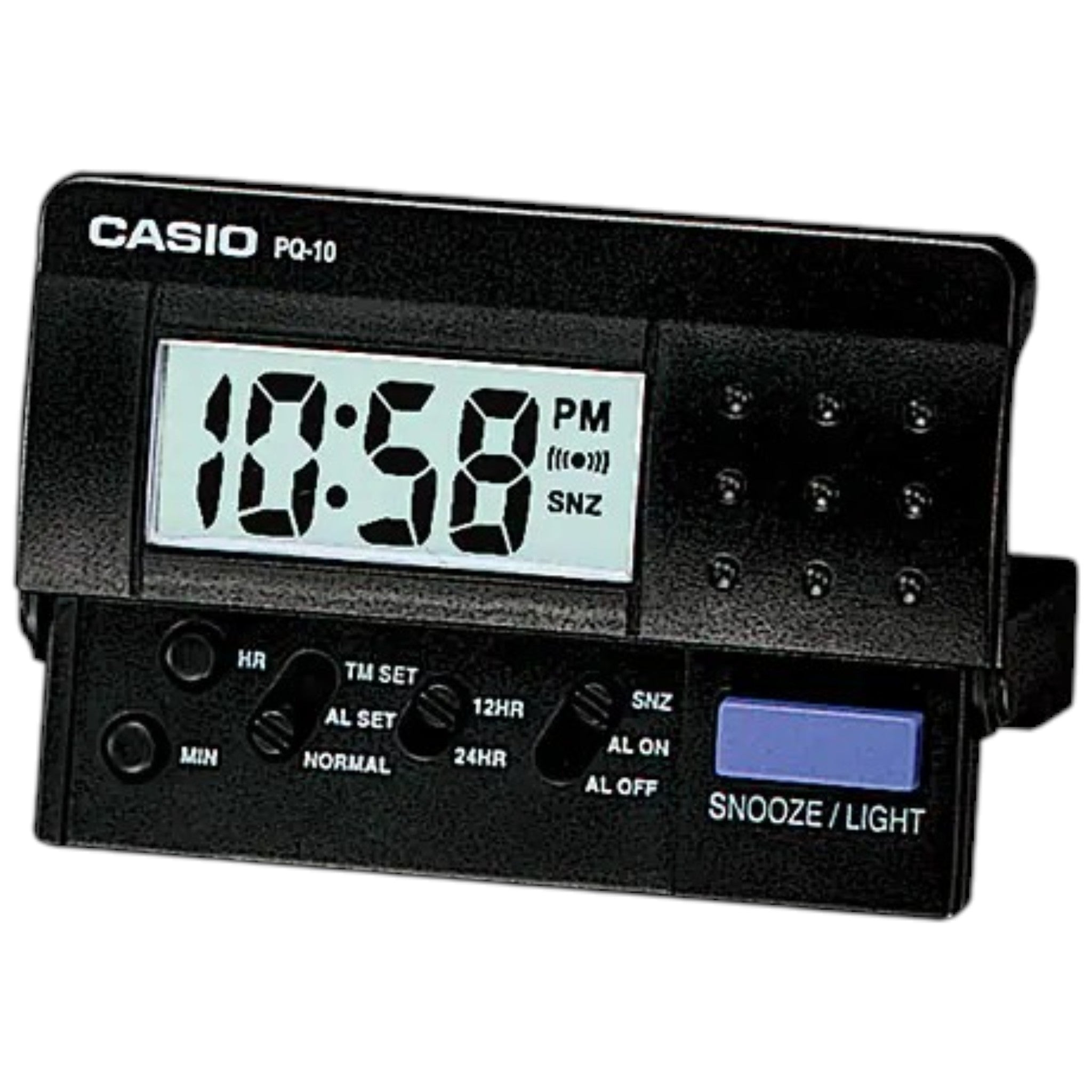 Casio PQ-10-1R Wecker, schwarz