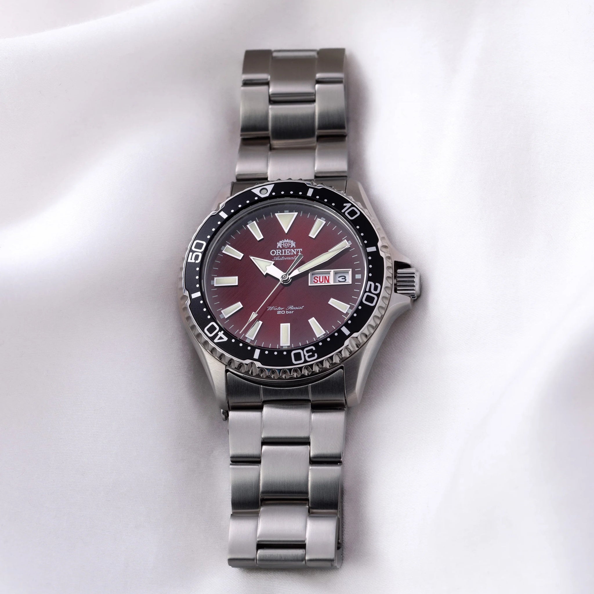 Montre Orient Mako III RA-AA0003R39B Kamasu Rouge Automatique