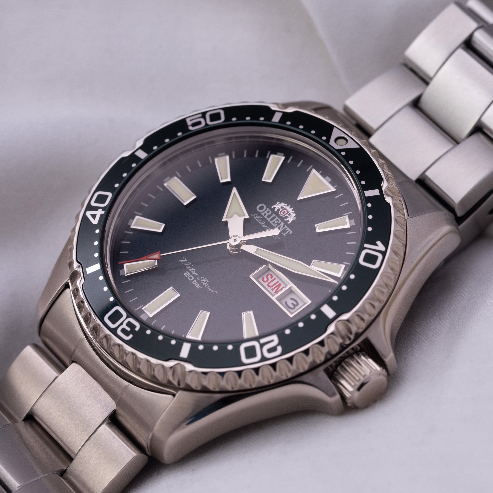Montre Orient Mako III RA-AA0004E39B Kamasu Vert Automatique