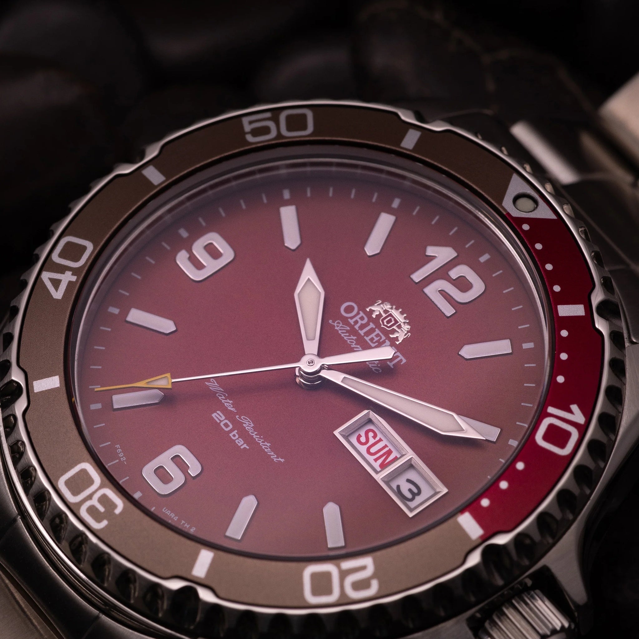 Montre Orient Mako III RA-AA0820R39B Kamasu Rouge Automatique
