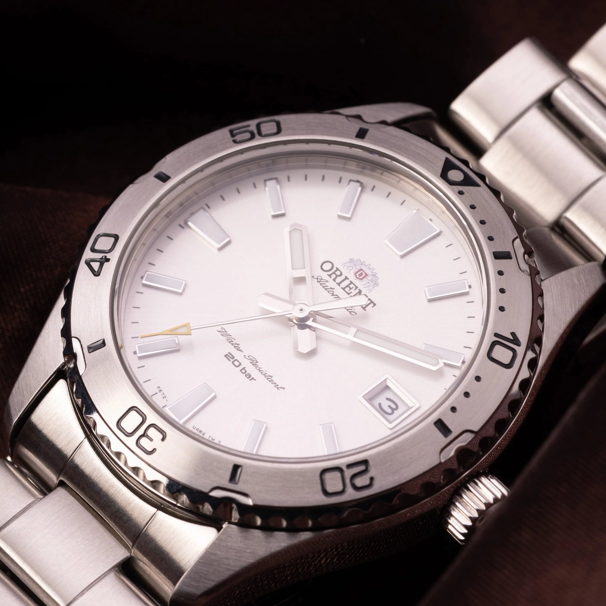 Montre Orient Mako 40 RA-AC0Q03S30B Blanc Automatique