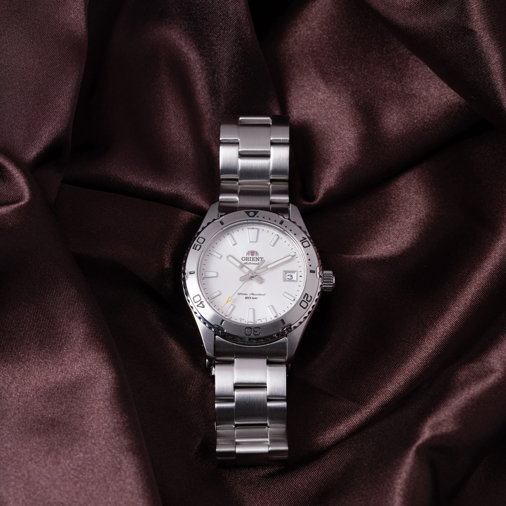 Montre Orient Mako 40 RA-AC0Q03S30B Blanc Automatique