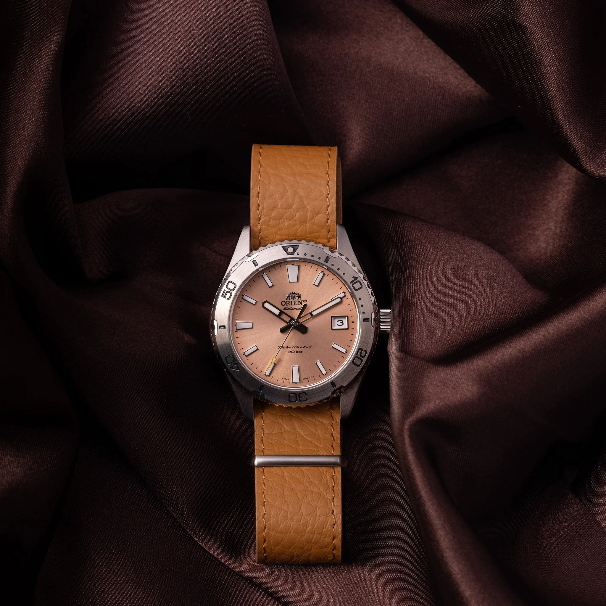 Montre Orient Mako 40 RA-AC0Q05P30B Rose Automatique