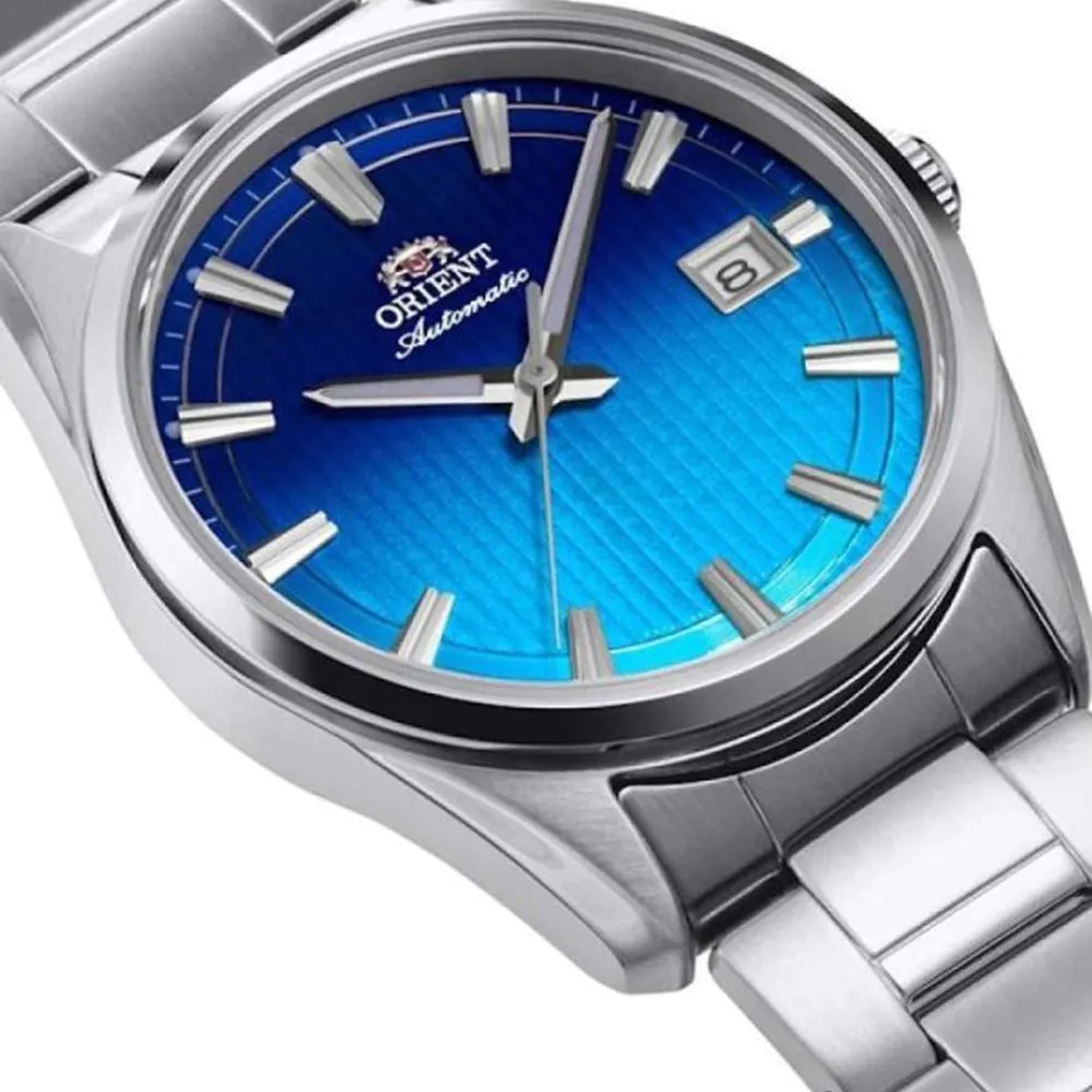 Montre Orient Stretto Date RA-AC0R09L30B Limited Edition Bleu Automatique