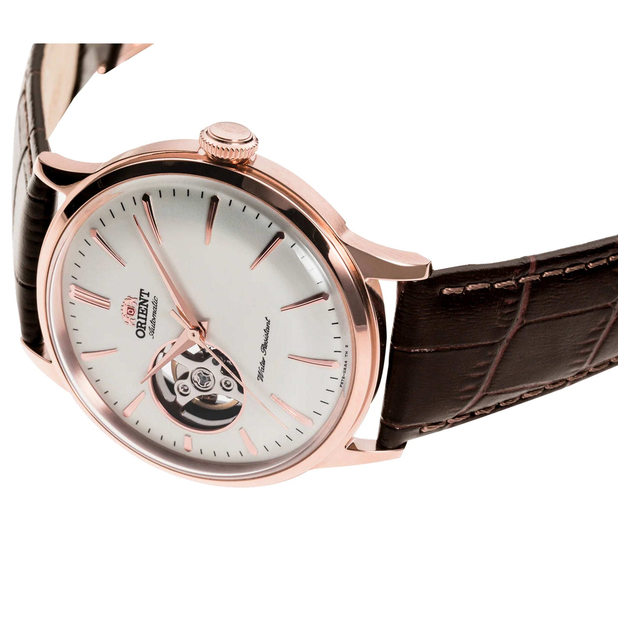 Montre Orient Bambino 2ème Génération RA-AG0001S30B Cœur ouvert Blanc Automatique