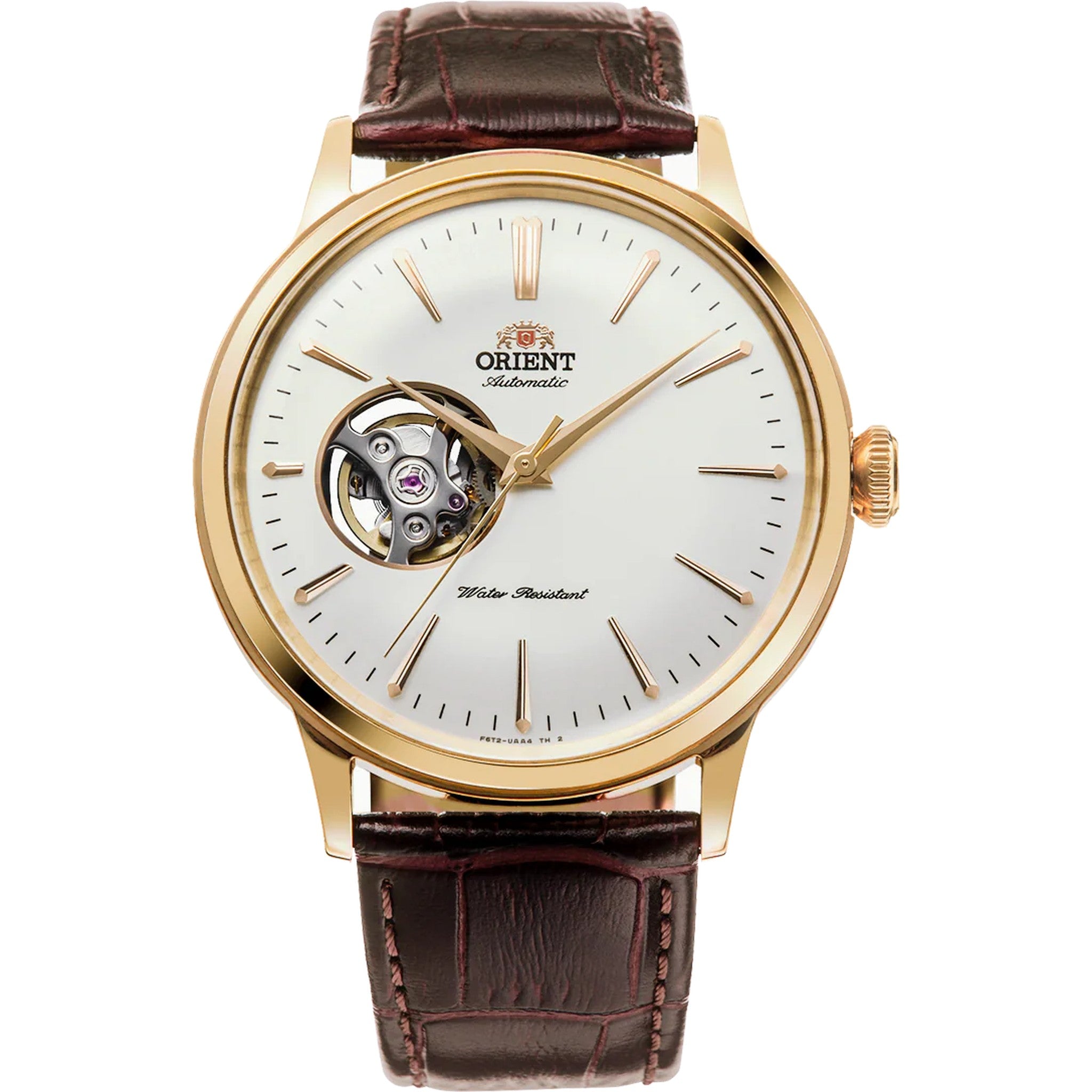 Montre Orient Bambino RA-AG0003S30B Cœur ouvert Blanc Automatique