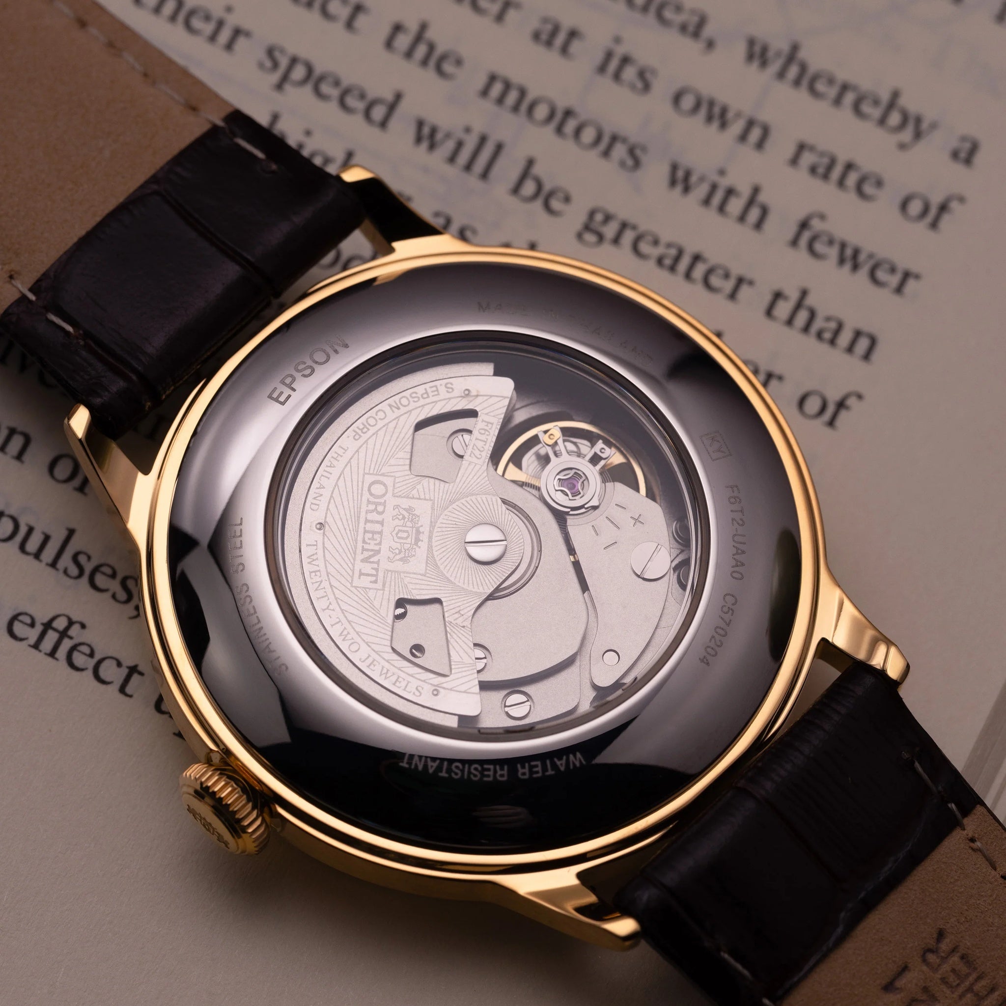 Montre Orient Bambino RA-AG0003S30B Cœur ouvert Blanc Automatique