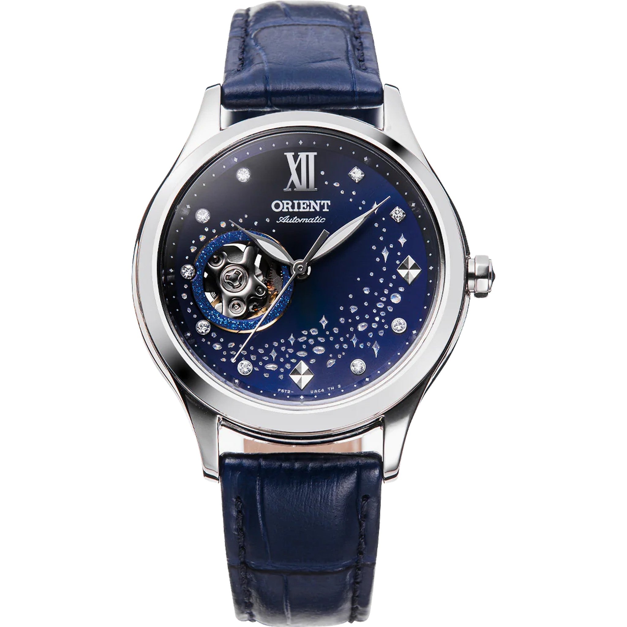 Montre Orient Contemporary RA-AG0018L30B Blue Moon II Cœur ouvert Bleu Automatique