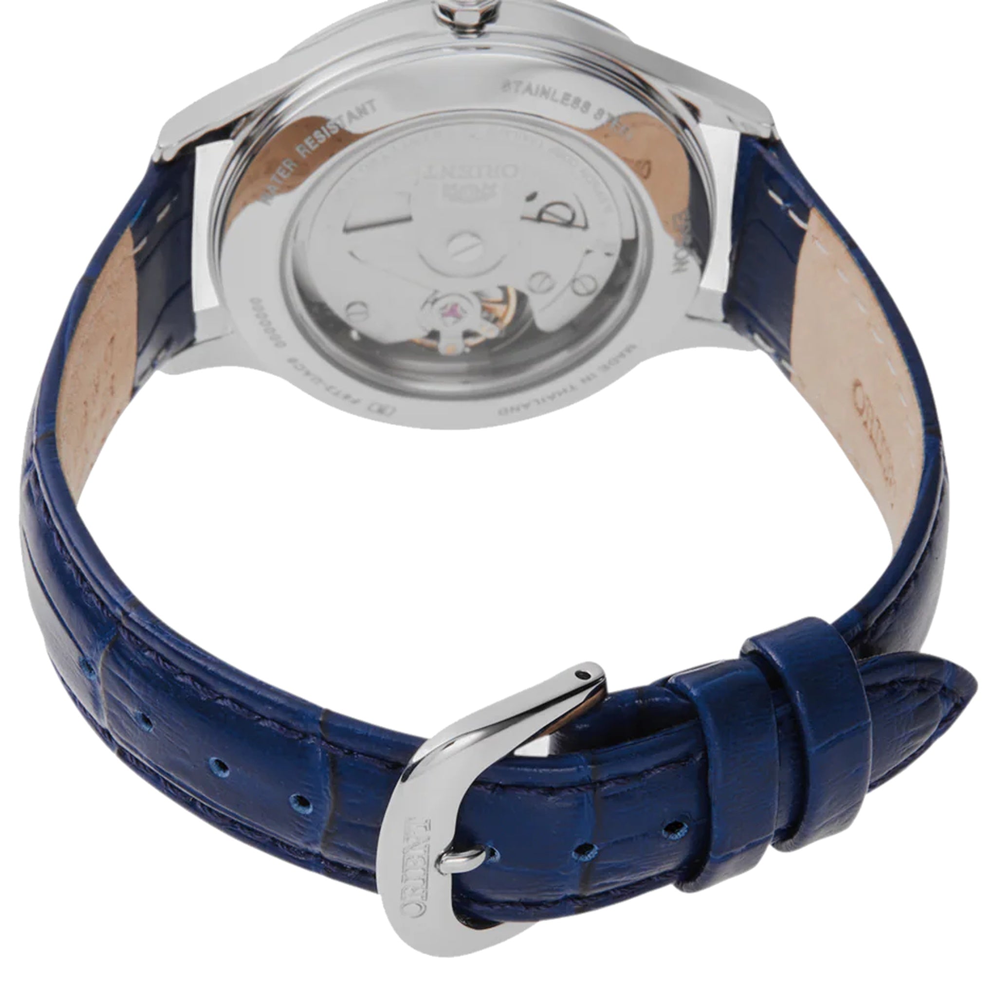 Montre Orient Contemporary RA-AG0018L30B Blue Moon II Cœur ouvert Bleu Automatique