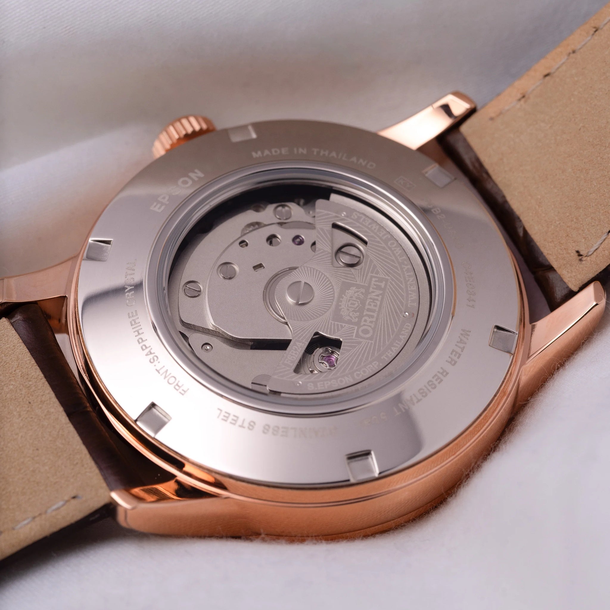 Montre Orient Classic RA-AK0007S30B Sun & Moon Beige Solaire