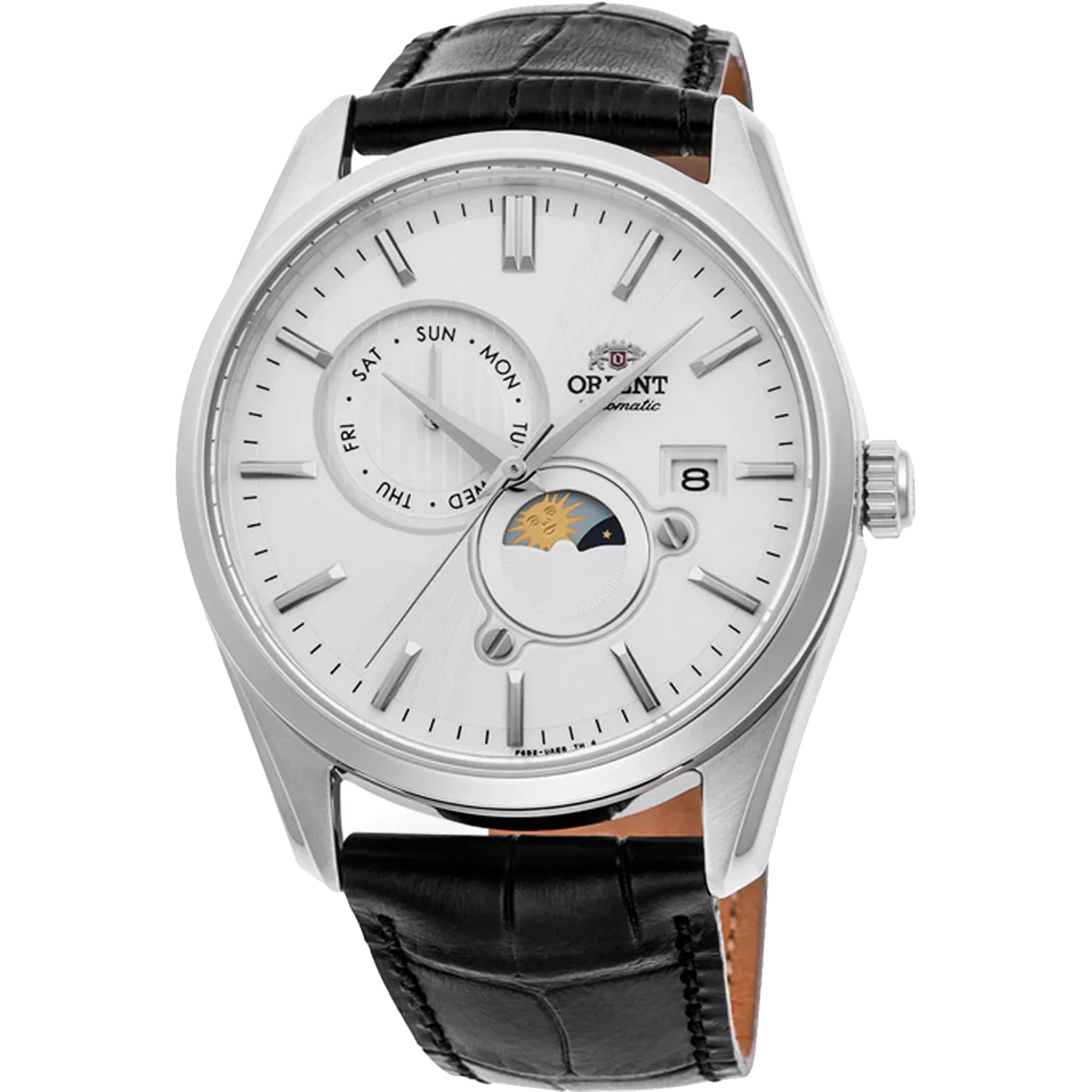 Montre Orient Classic RA-AK0310S30B Sun & Moon Blanc Solaire