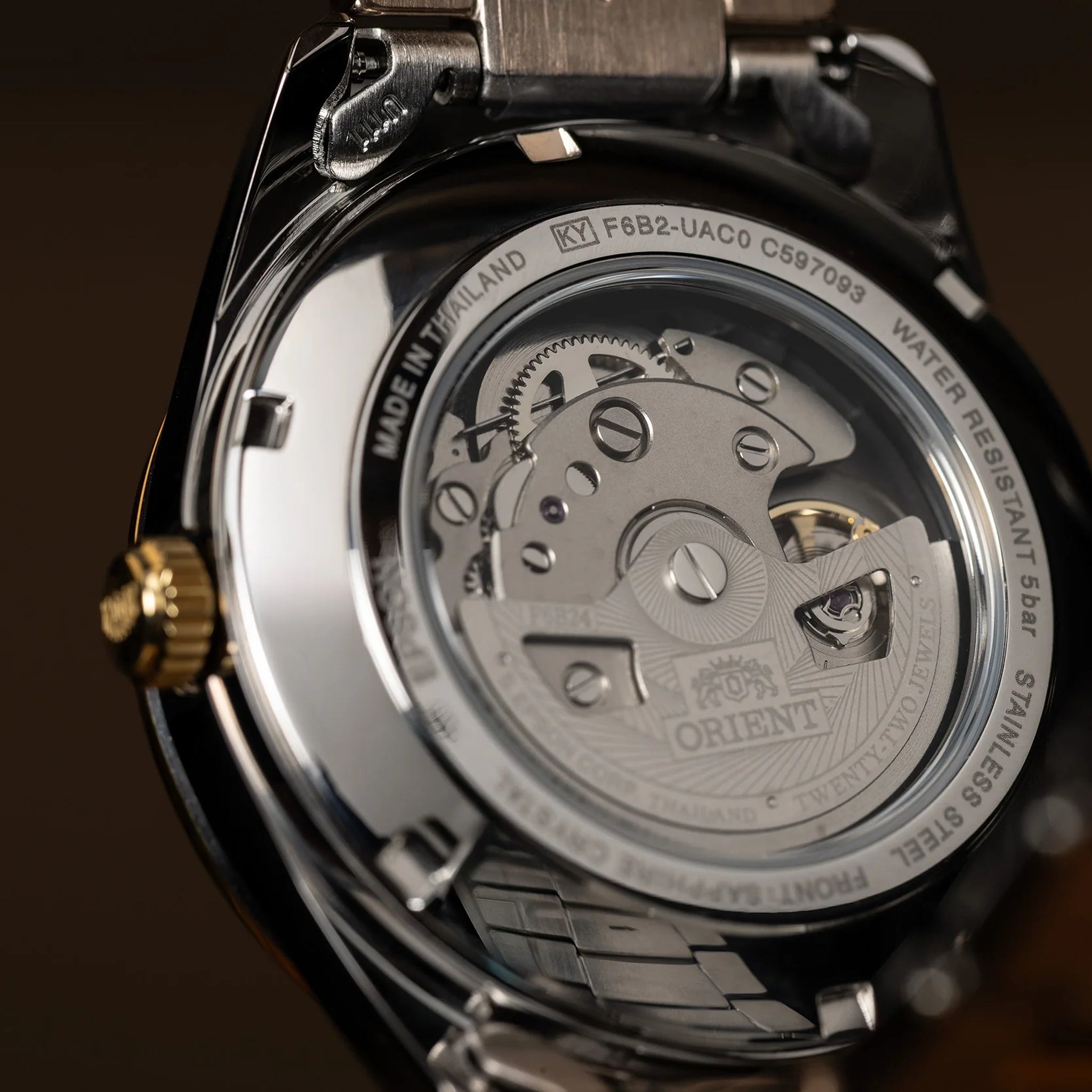 Montre Orient Stretto RA-AK0312S30B Sun & Moon Blanc Solaire