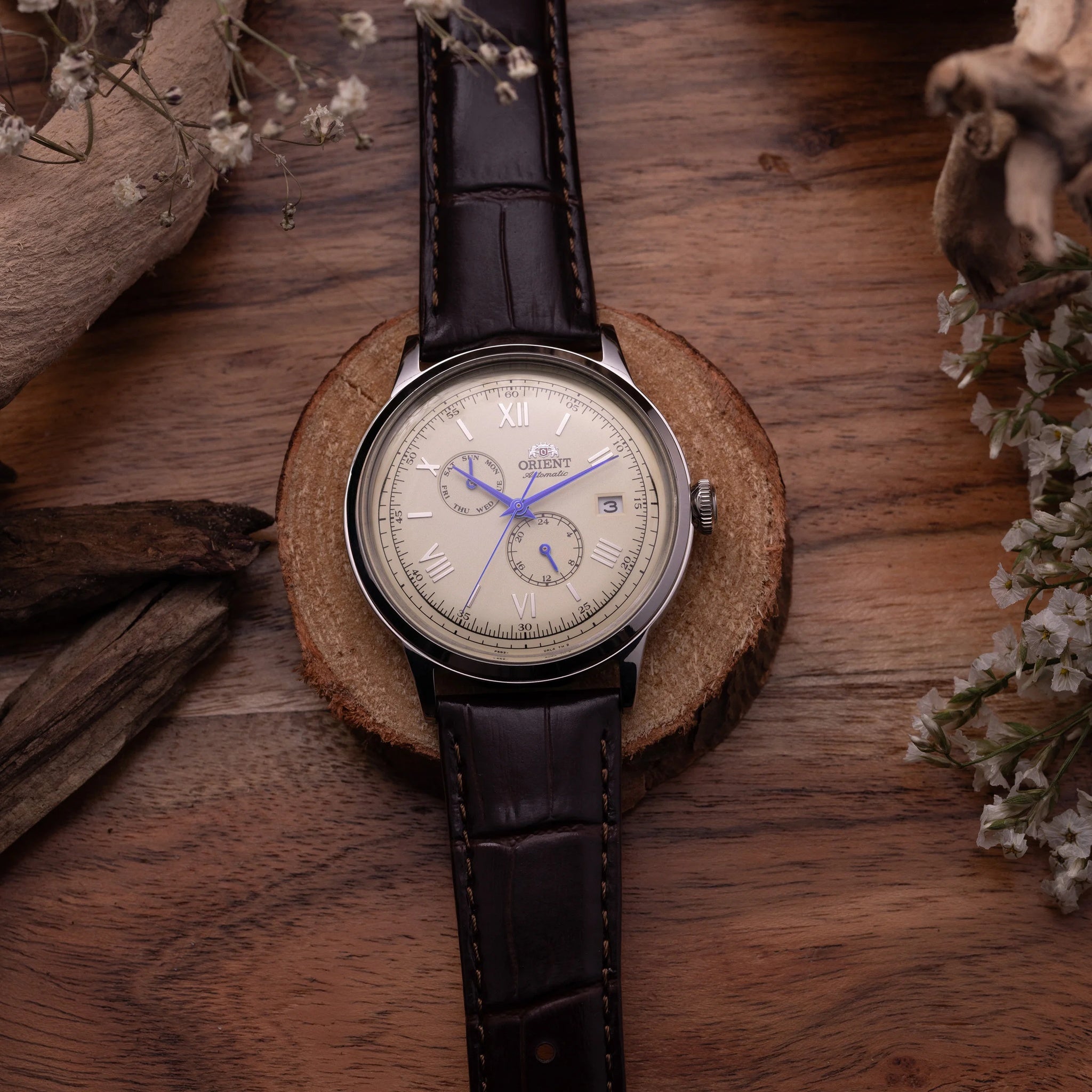 Montre Orient Bambino RA-AK0702Y30B Beige Automatique