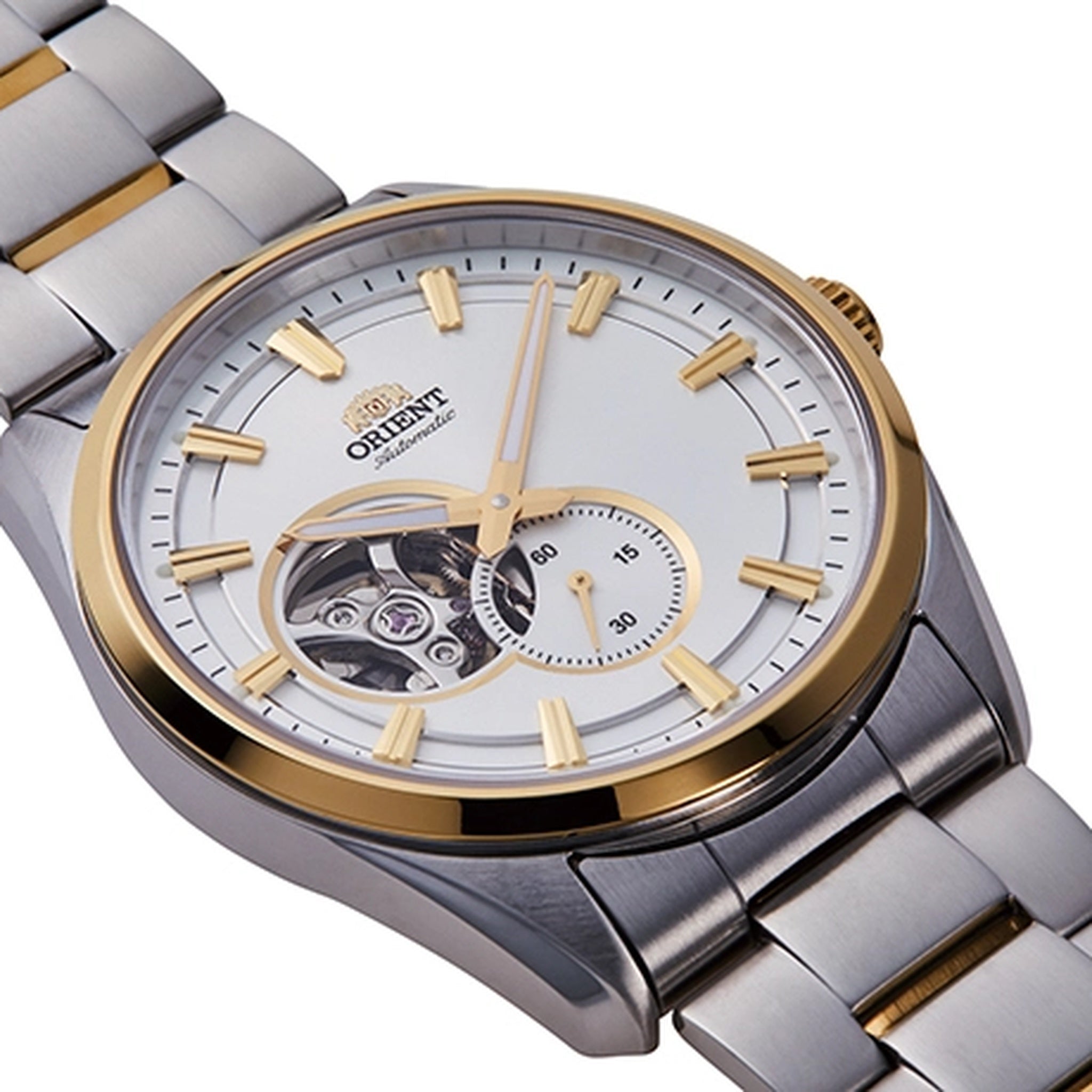 Montre Orient Contemporary RA-AR0001S30B Cœur ouvert Blanc Automatique