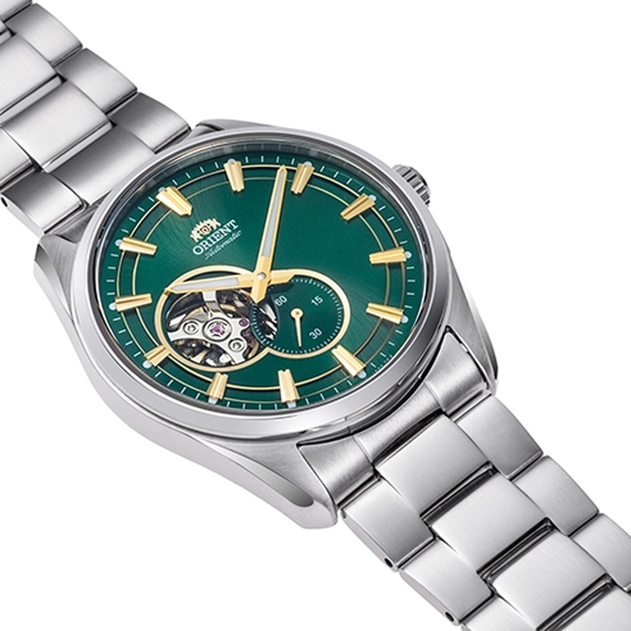Montre Orient Contemporary RA-AR0008E30B Cœur ouvert Vert Automatique