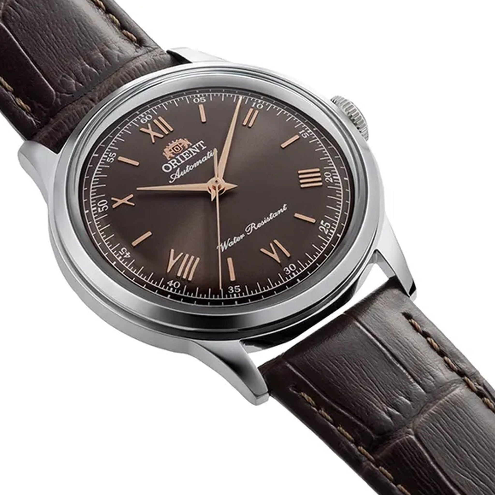 Montre Orient Bambino RA-BB0004Y30B 38mm Chiffres Romains Marron Automatique