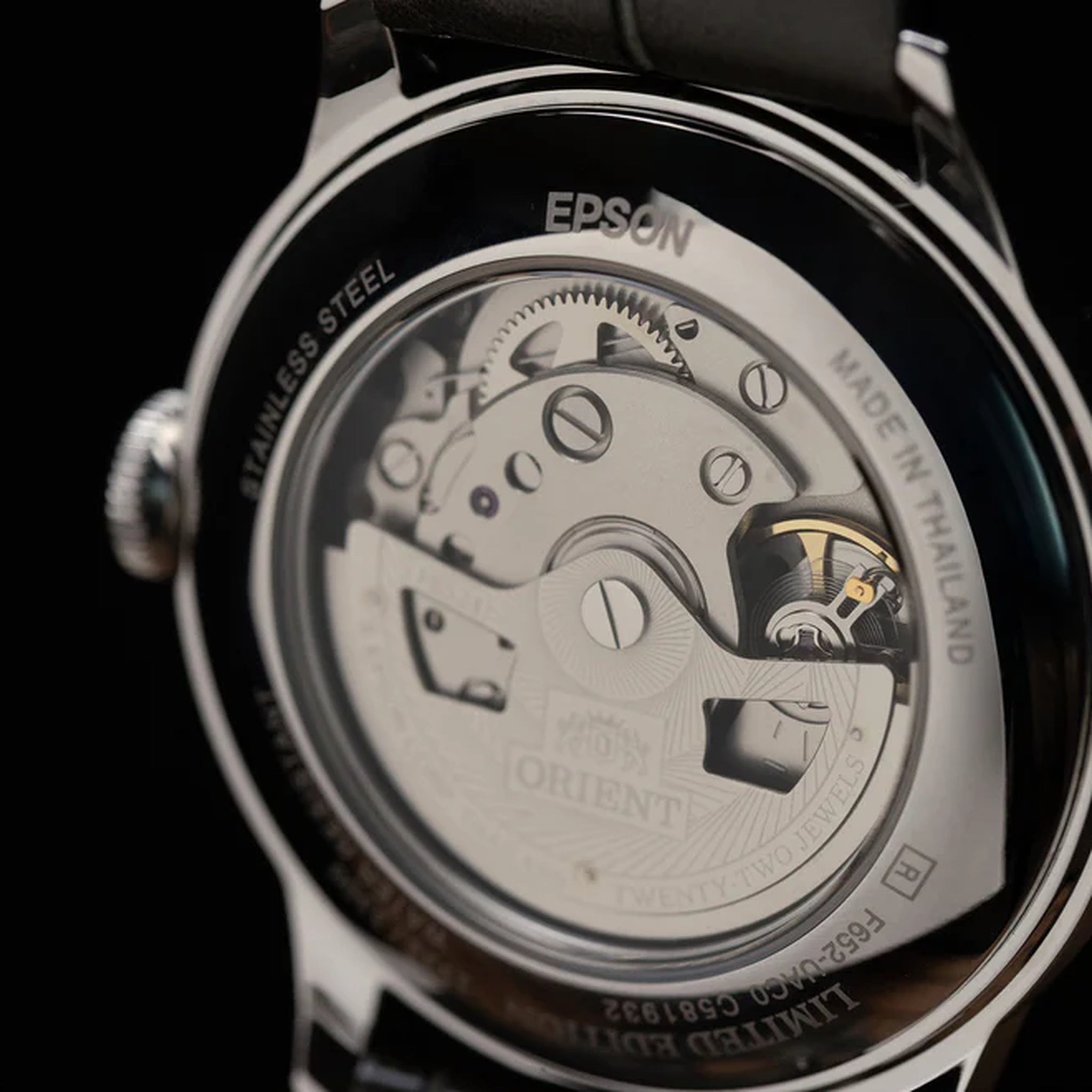 Montre Orient Bambino RA-BB0006N30B 38mm Chiffres Romains Gris Automatique