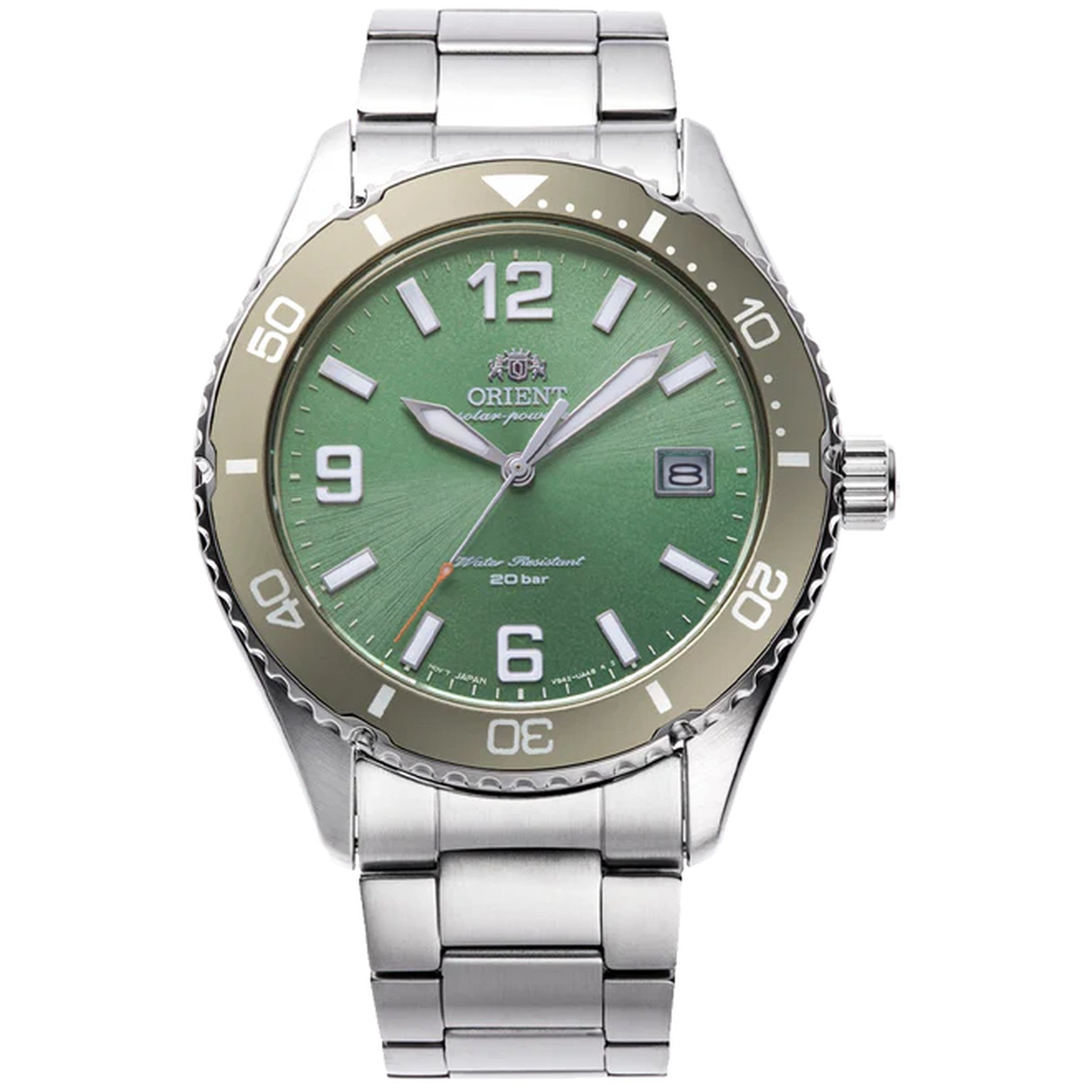 Montre Orient Mako RA-WJ0001E10B Vert Solaire