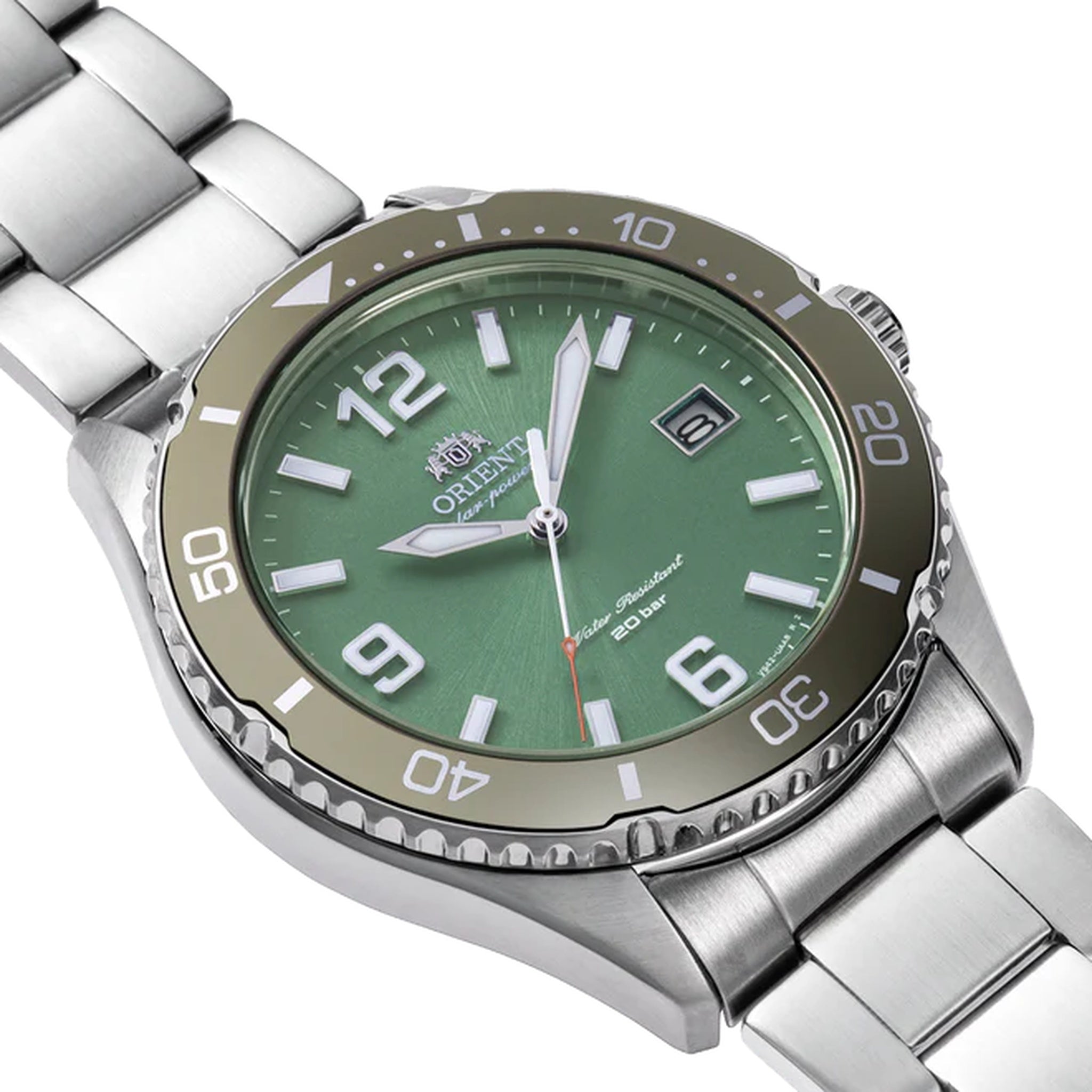 Montre Orient Mako RA-WJ0001E10B Vert Solaire