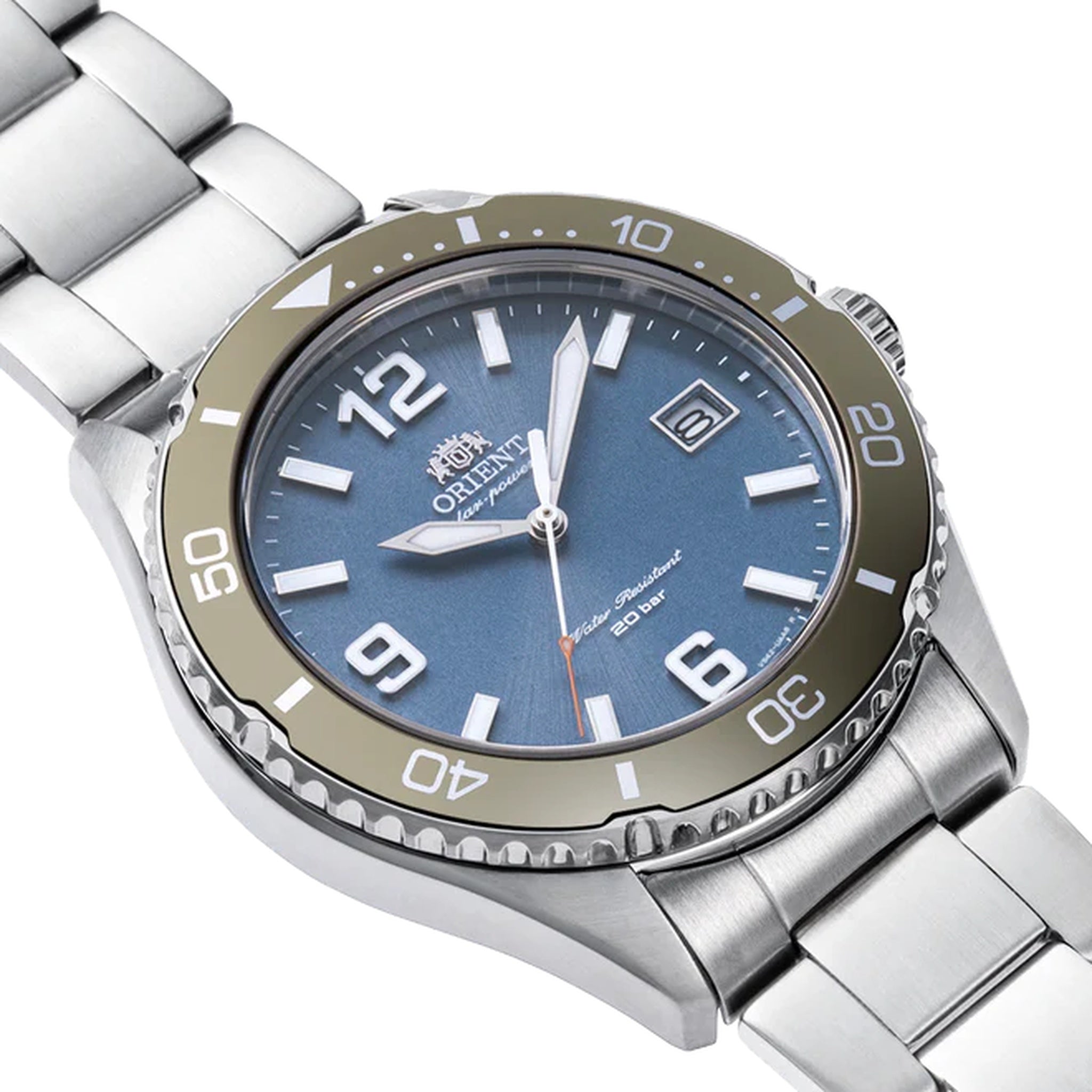 Montre Orient Mako RA-WJ0002L10B Bleu Solaire