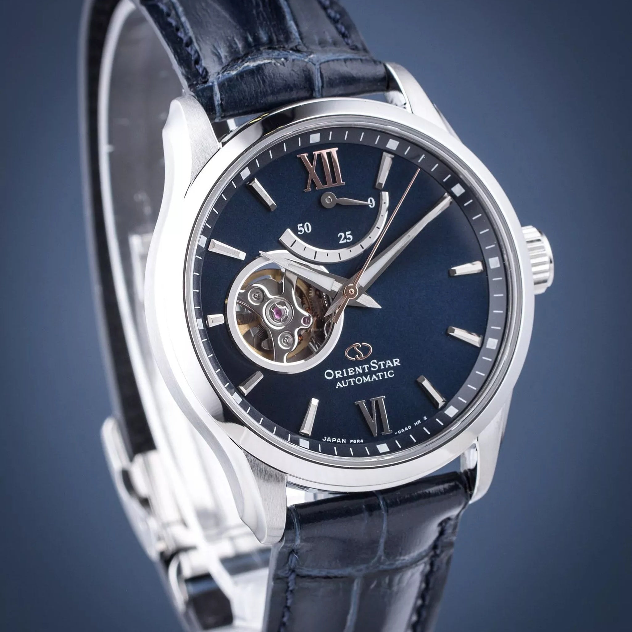 Montre Orient Star Contemporary RE-AT0006L00B Cœur ouvert Bleu Automatique