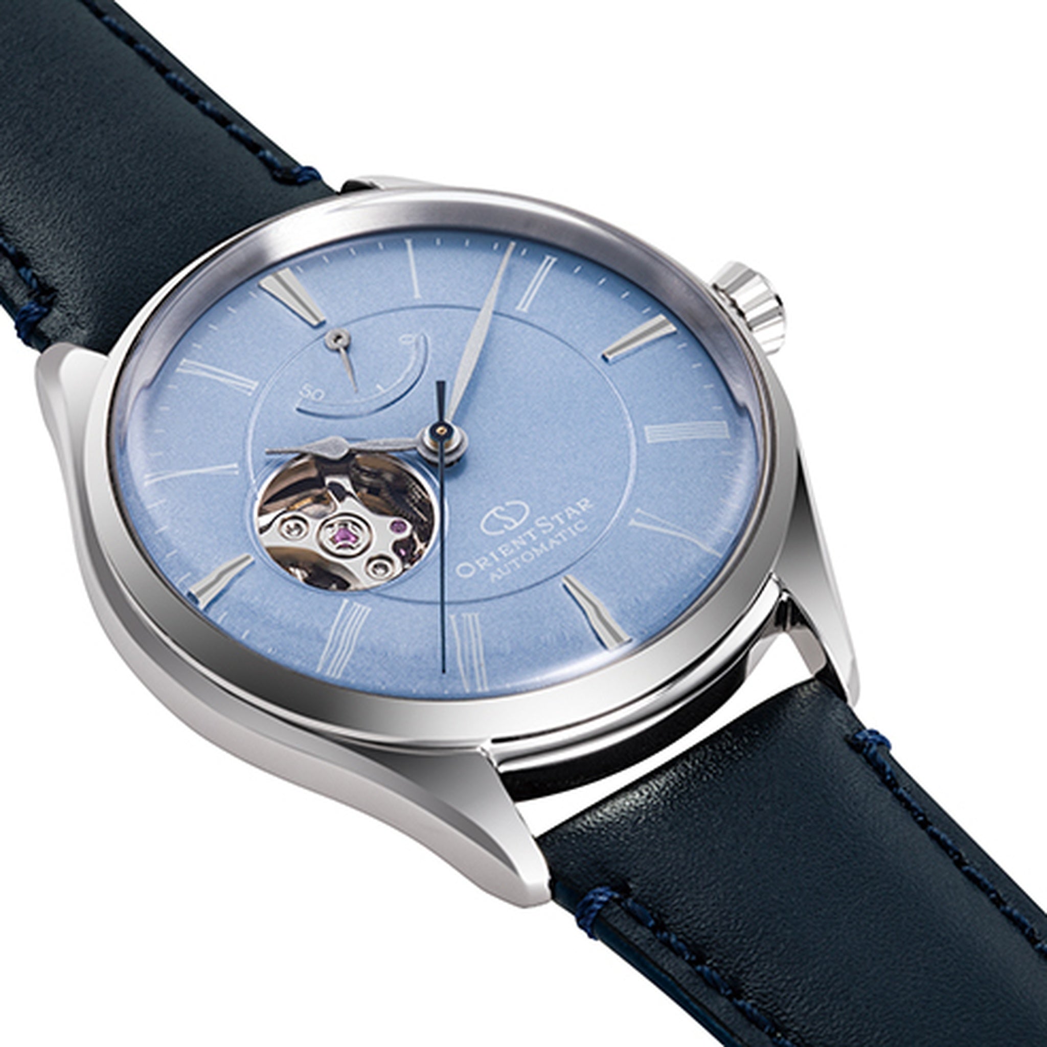 Montre Orient Star Contemporary RE-AT0203L00B Cœur ouvert Bleu Automatique