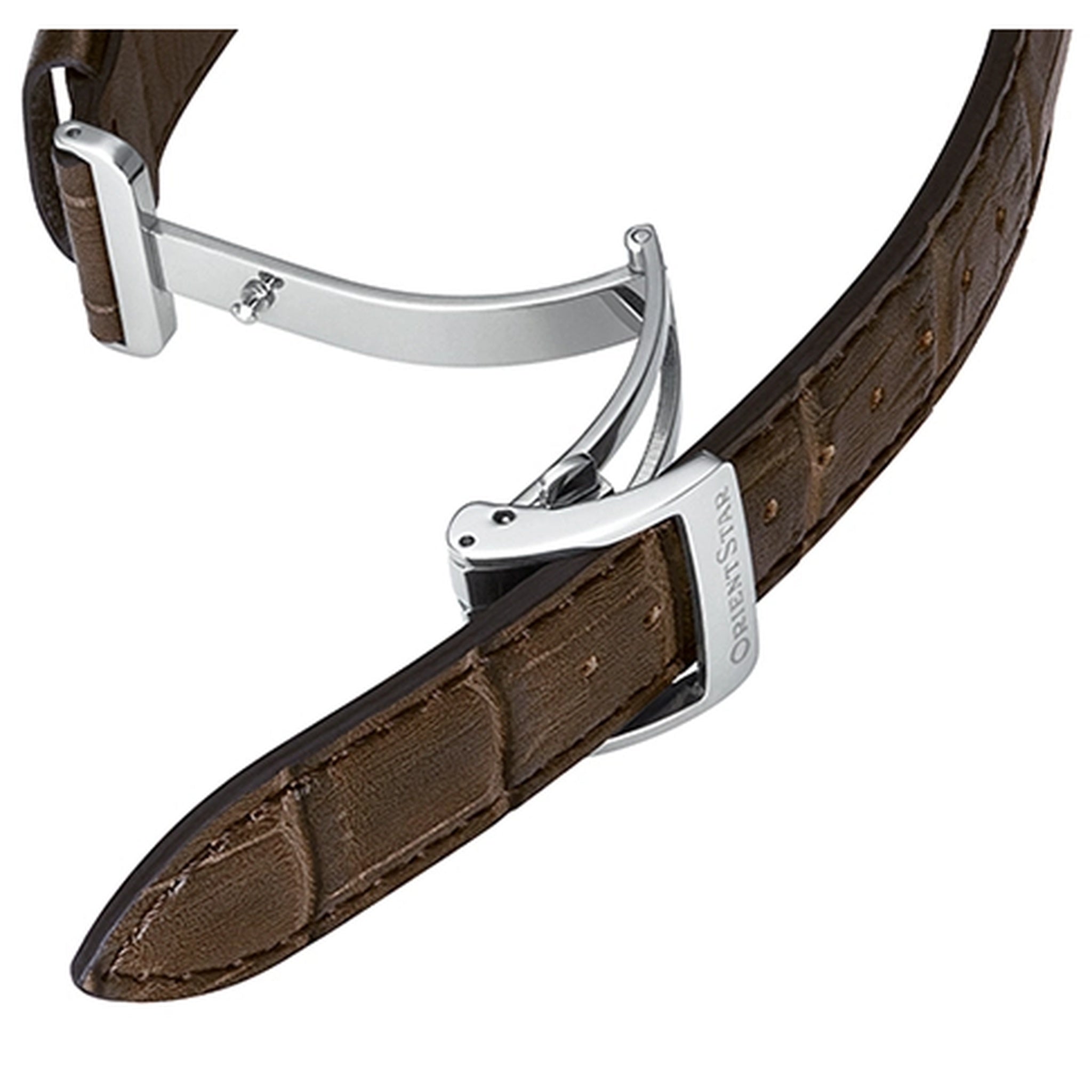 Montre Orient Star Contemporary RE-AV0006Y00B Cœur ouvert Marron Automatique