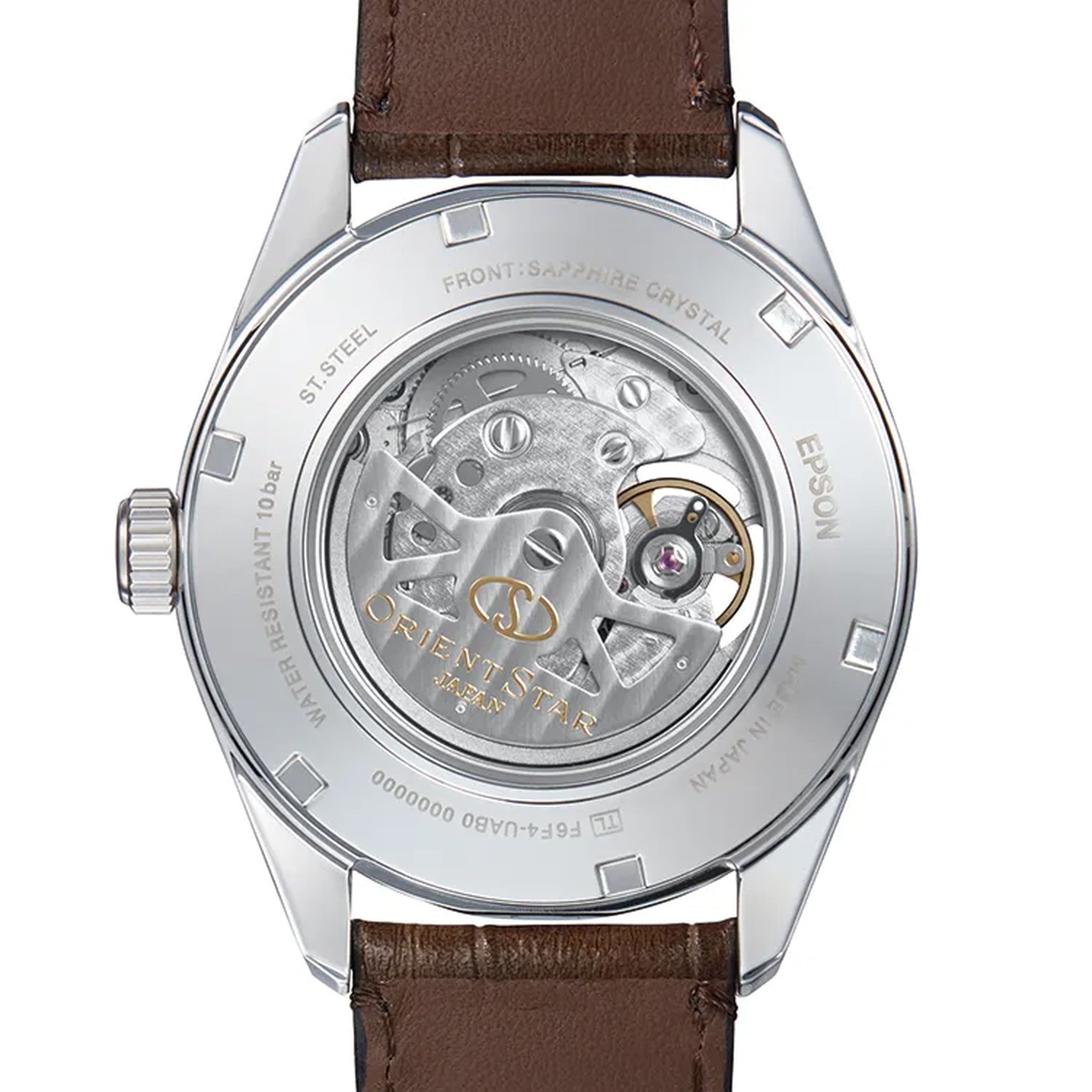 Montre Orient Star Contemporary RE-AV0006Y00B Cœur ouvert Marron Automatique