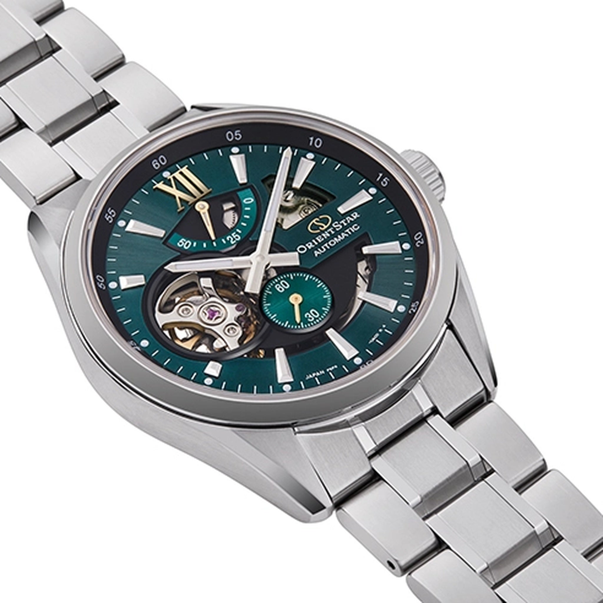 Montre Orient Star Contemporary RE-AV0114E00B Cœur ouvert Vert Automatique