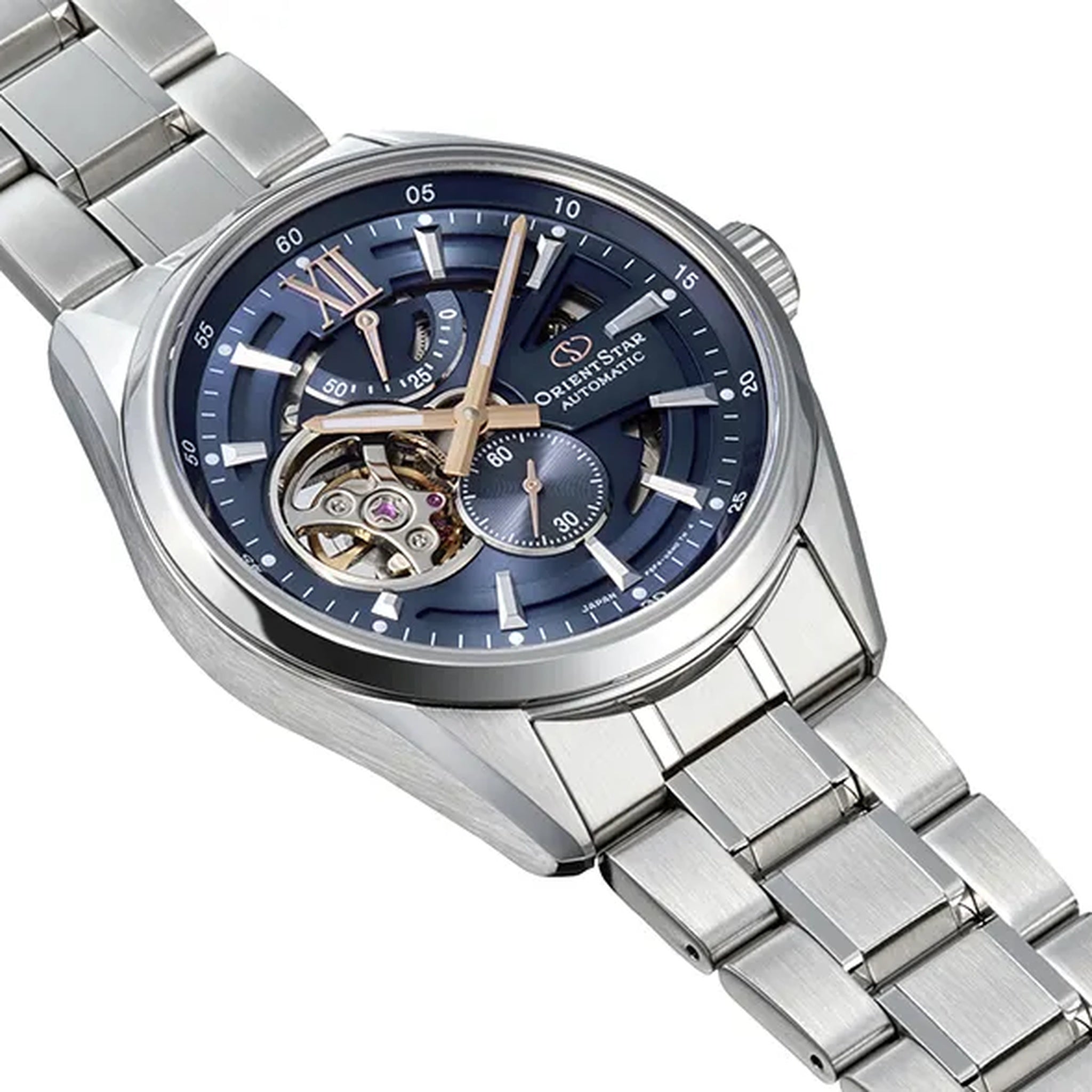 Montre Orient Star Contemporary RE-AV0135L00B Cœur Ouvert Bleu Automatique