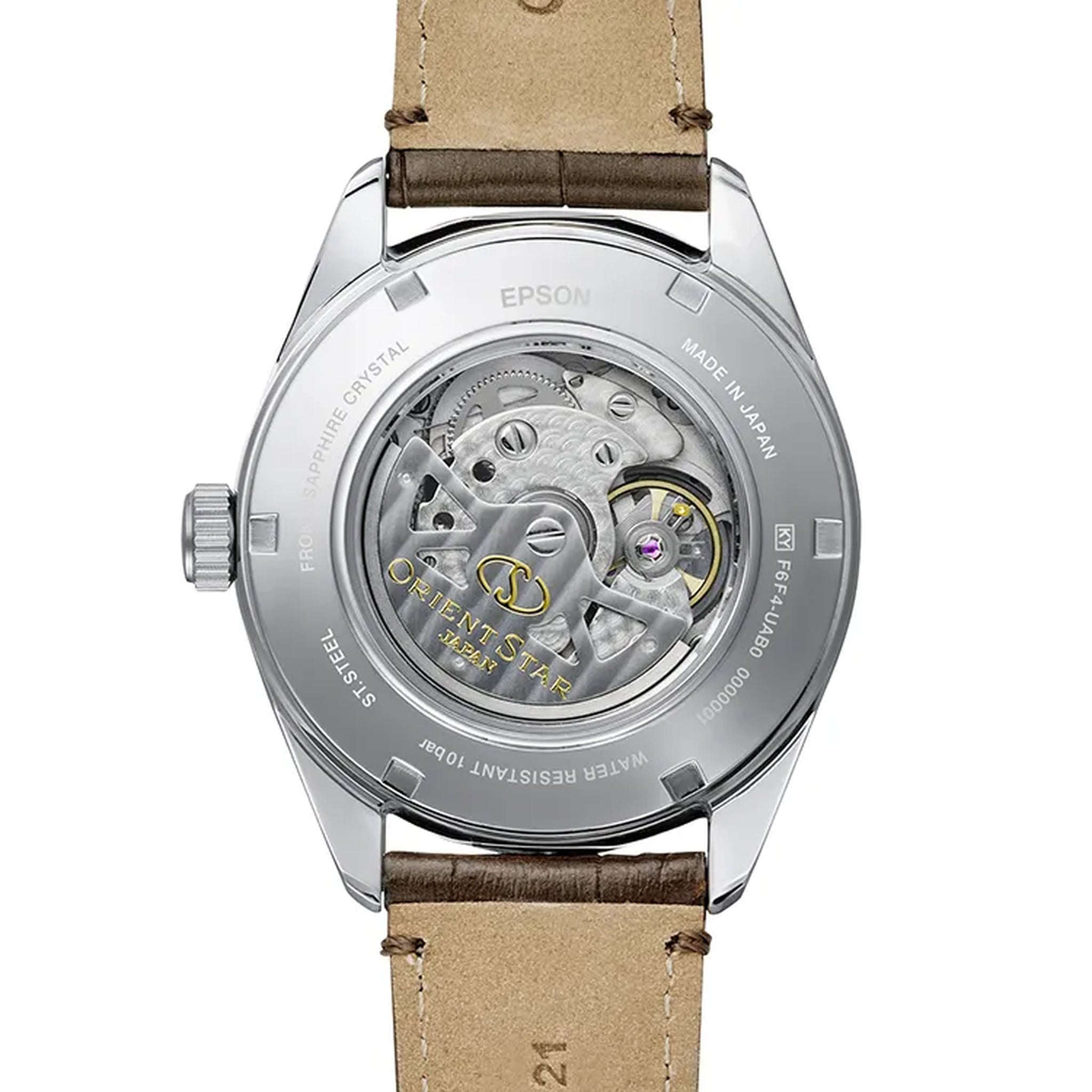 Montre Orient Star Contemporary RE-AV0139Y00B Cœur Ouvert Marron Automatique