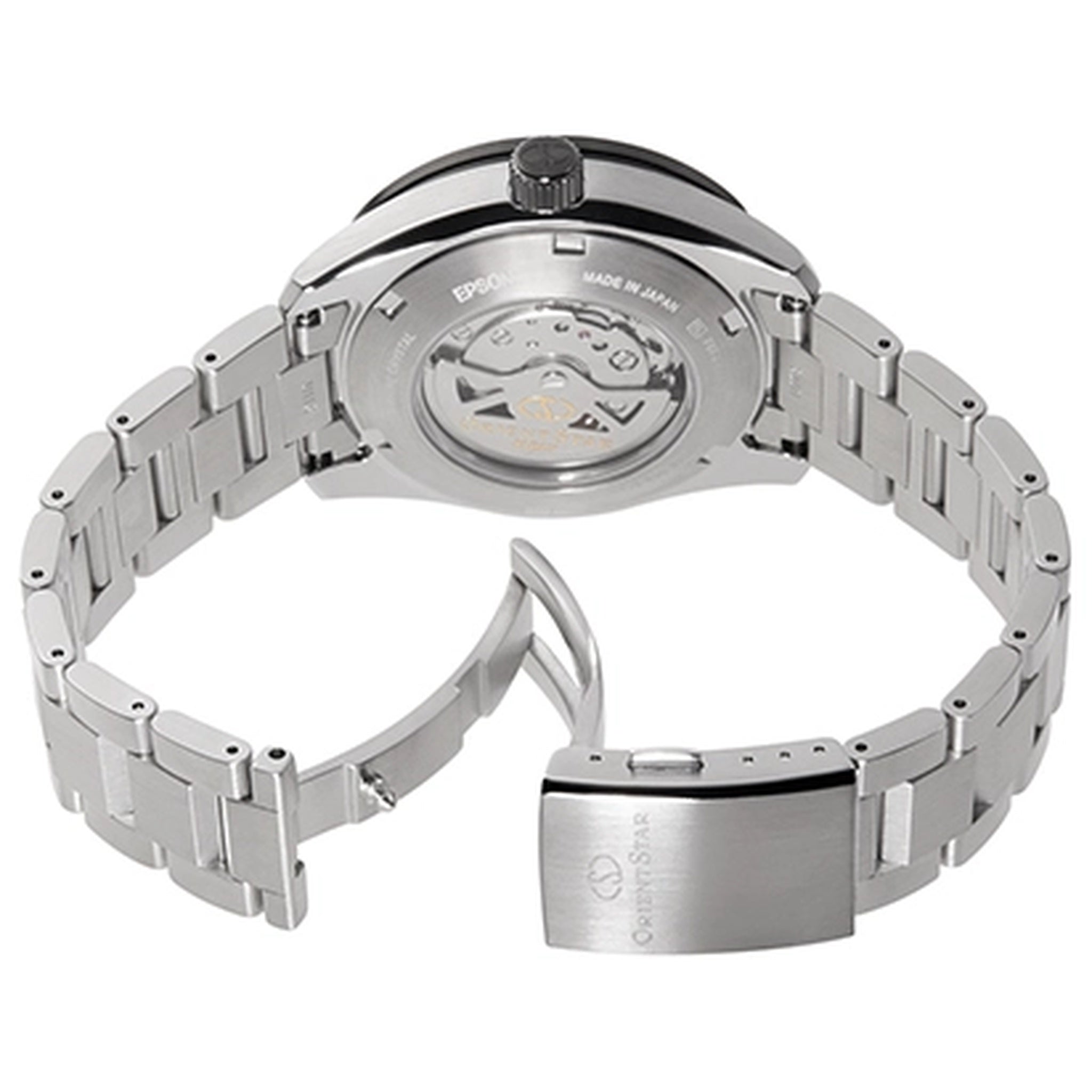 Montre Orient Star Contemporary RE-AV0A01B00B Cœur Ouvert Noir Automatique