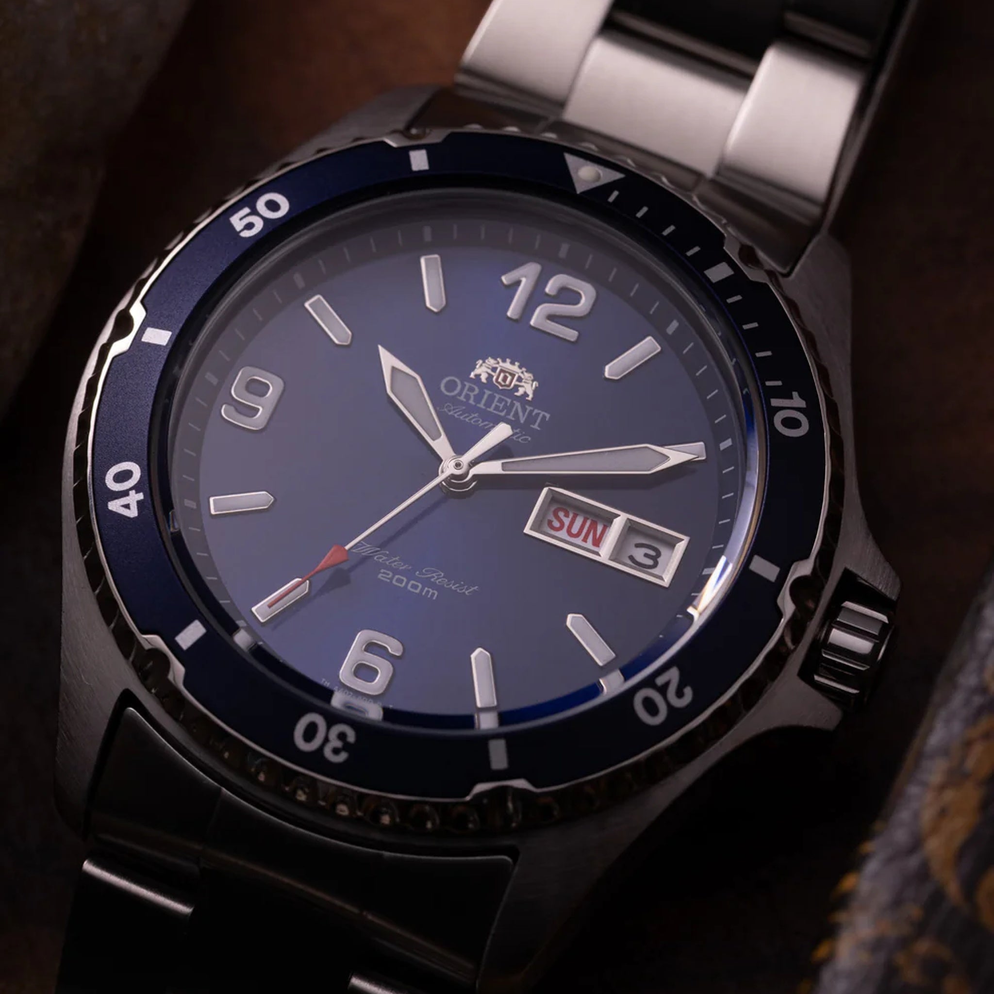 Montre Orient Mako II TAA02002D9 Bleu Automatique